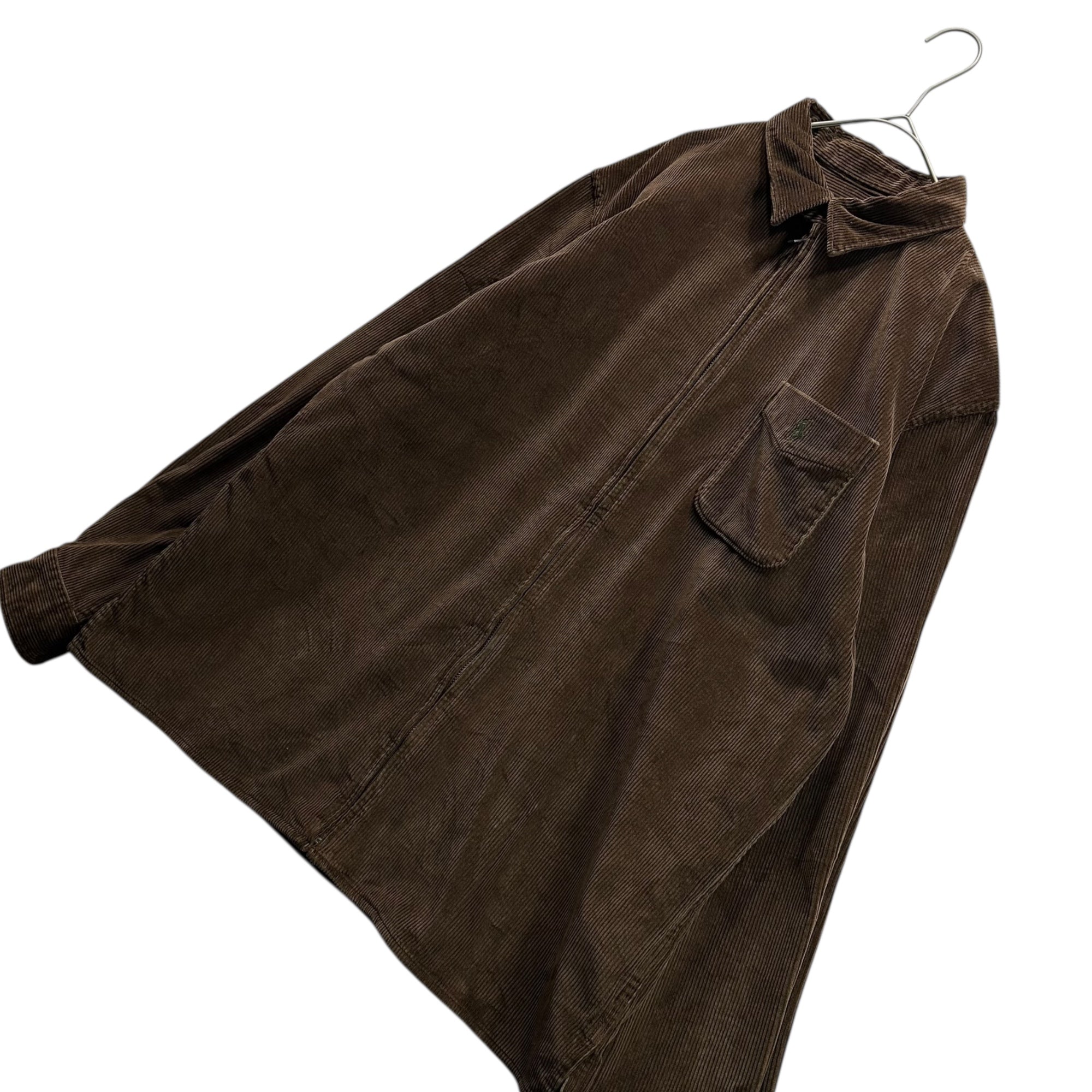 POLO RALPH LAUREN(ポロラルフローレン) Corduroy Zip-Up Swing Top Jacket コーデュロイ ジップアップ スイングトップ ジャケット L ブラウン