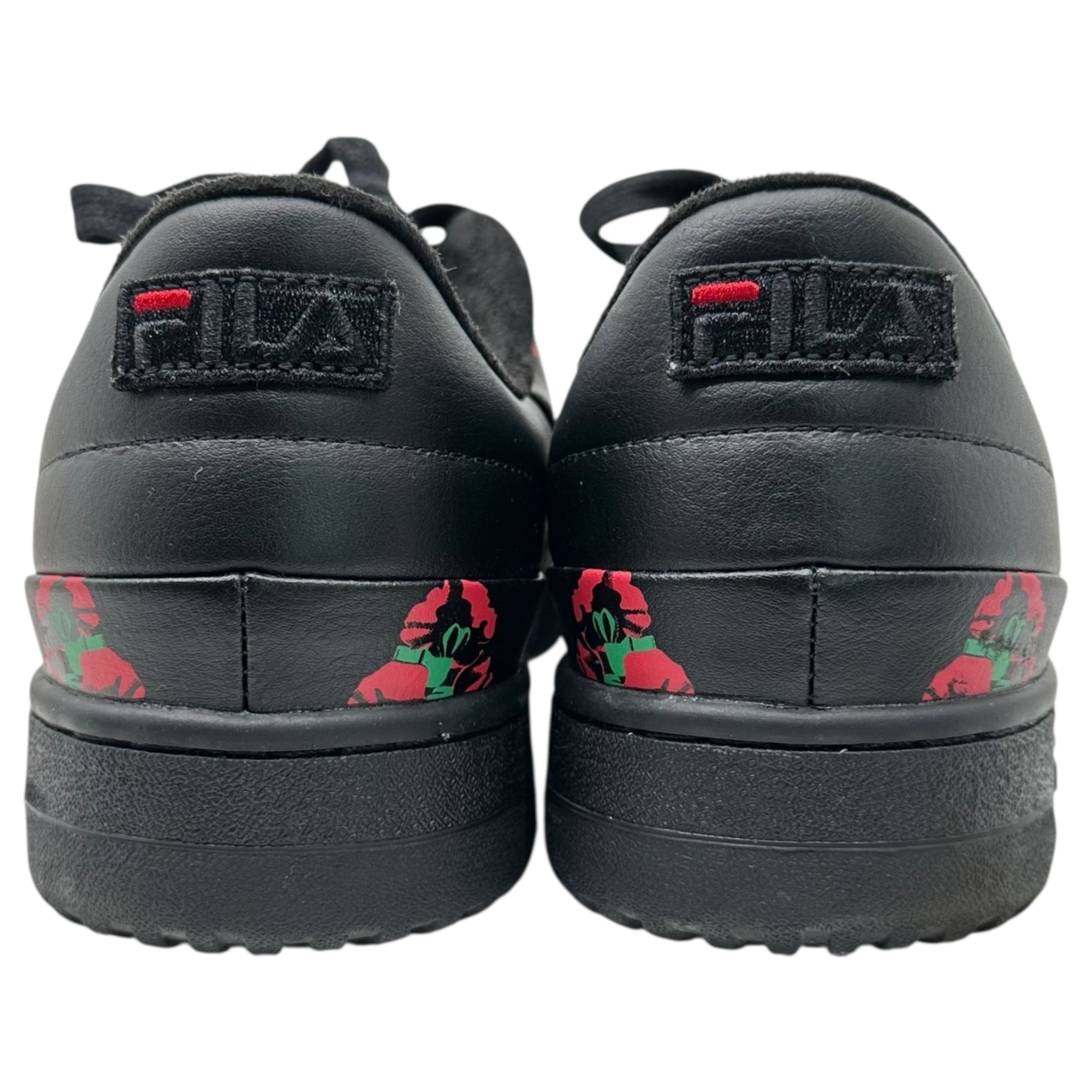 FILA x BEDWIN & THE HEARTBREAKER(フィラ × ベドウィン) original tennis EM オリジナル テニス ローカット スニーカー 花柄 USS23093 29.0cm ブラック×レッド