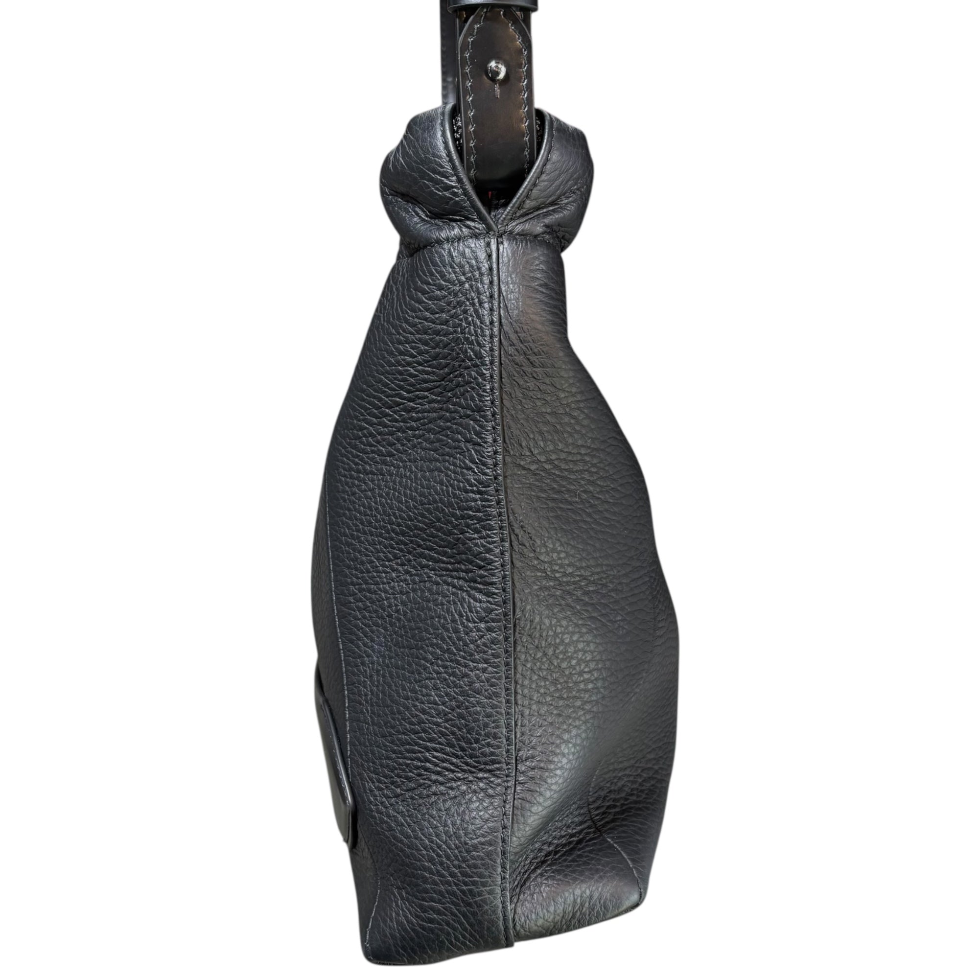 MAISON MARGIELA(メゾンマルジェラ) SOFT 5AC DRAWSTRING BAG ソフト ドローストリング レザー バッグ SB1WG0044 P4746 TB013 ブラック 2WAY ディアスキン