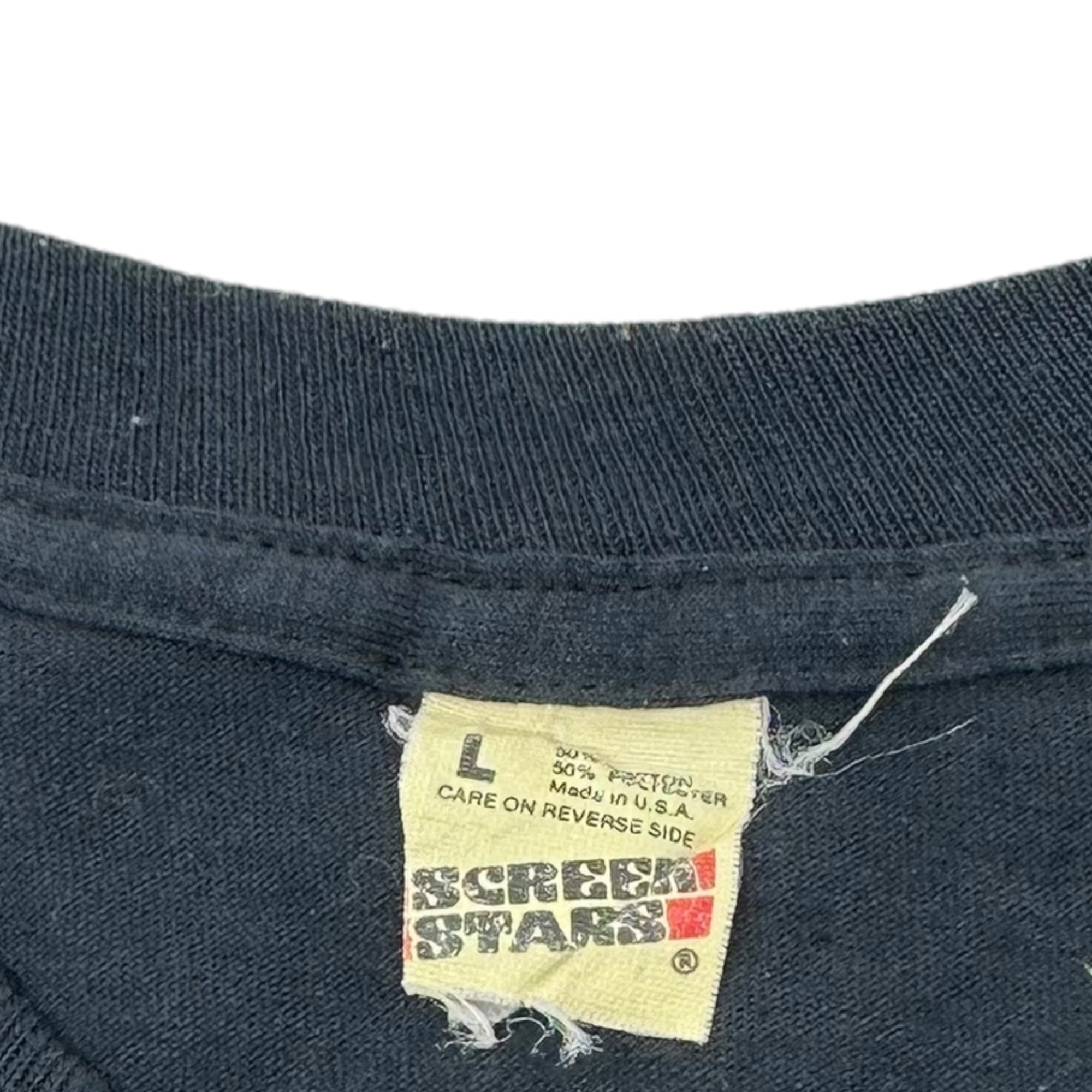 SCREEN STARS(スクリーンスターズ) ©1992 ERIC CLAPTON VINTAGE TEE エリック クランプトン ヴィンテージ Tシャツ L ブラック 90s 90年代 古着 USA製