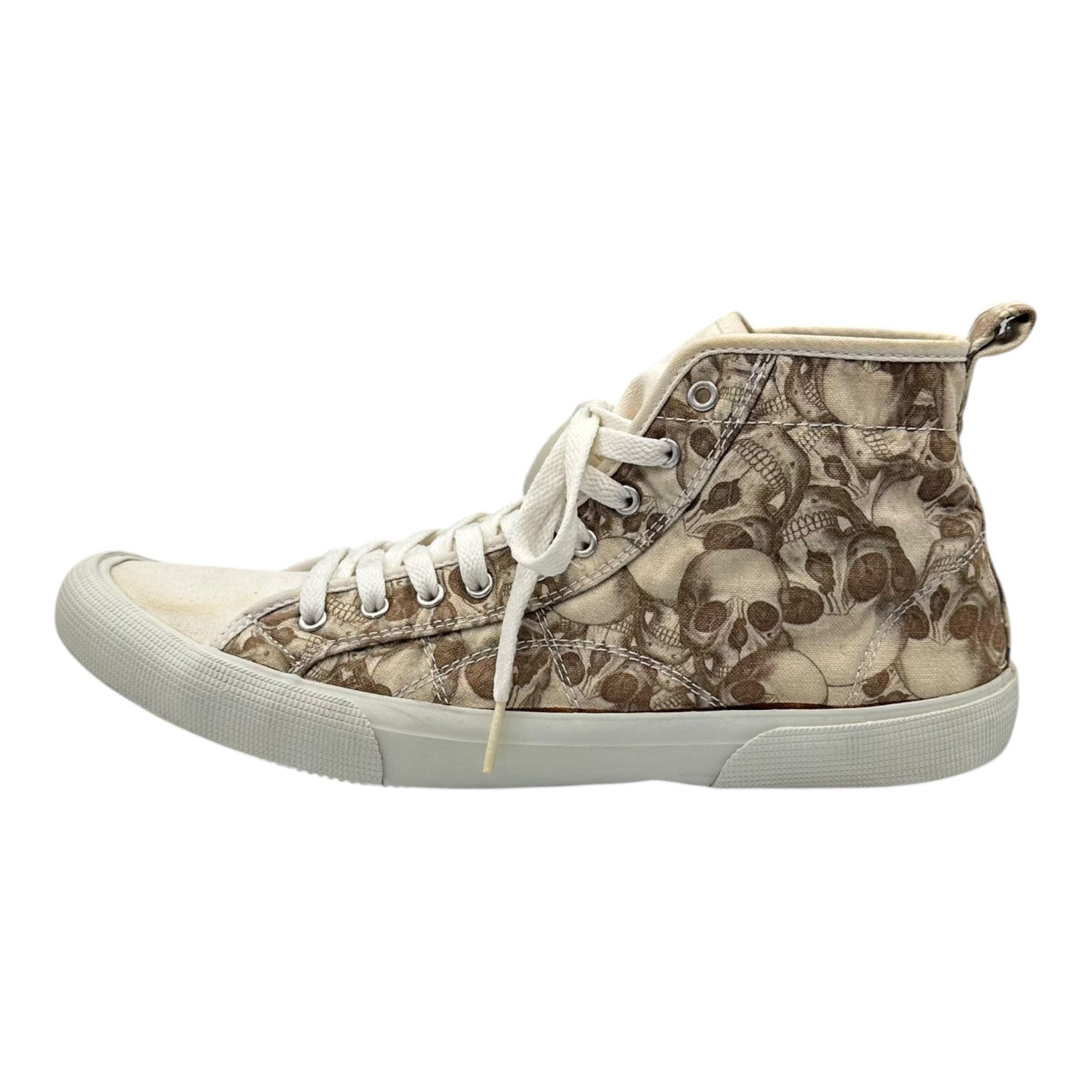 UNDERCOVER(アンダーカバー) 05SS But Beautiful II Skull High-Top Sneakers バットビューティフル スカル ハイカット スニーカー 5S667-M XL(28.0cm~28.5cm程度) アイボリー 00’s アーカイブ