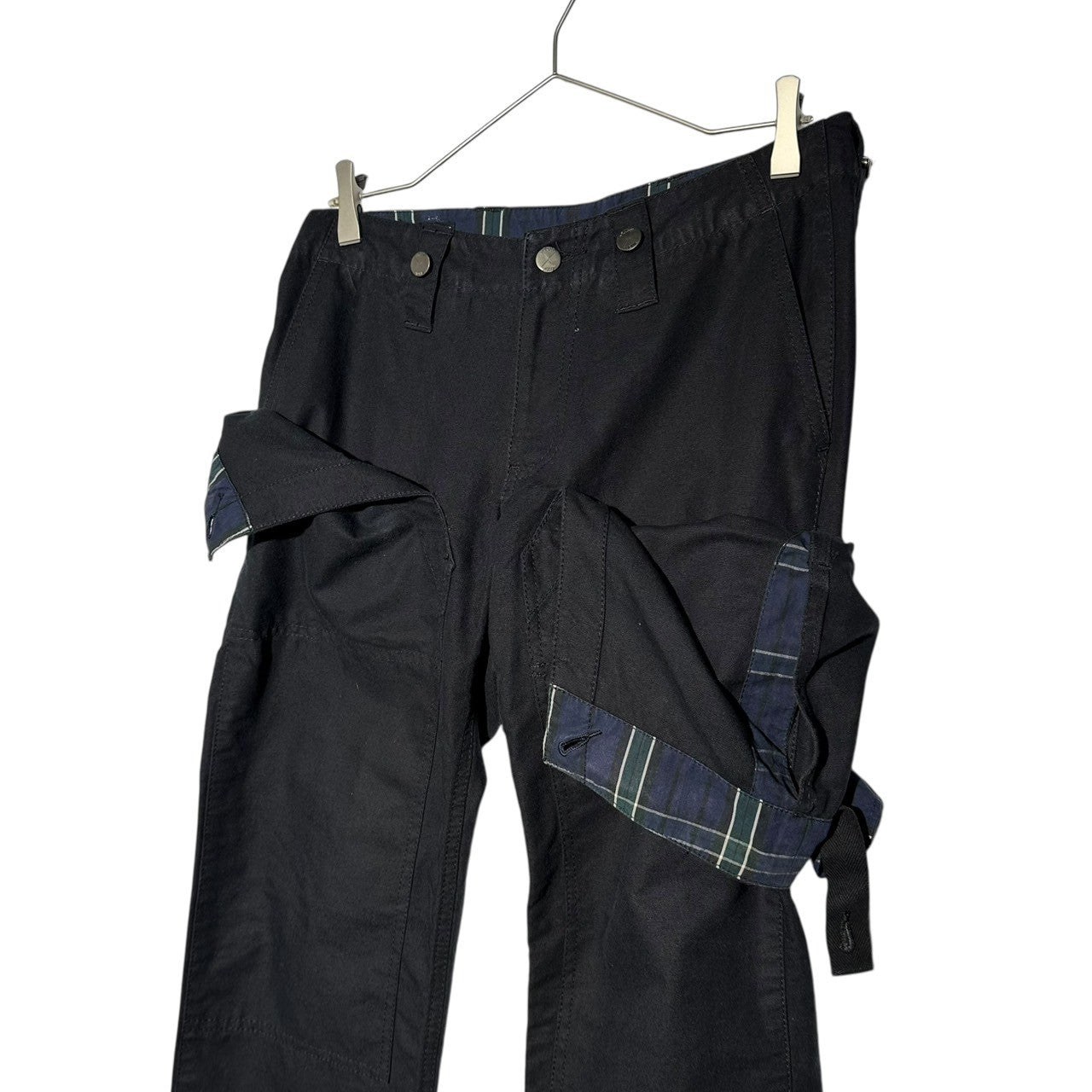 FINAL HOME(ファイナルホーム) 08's Waist Layered Type Cotton Straight Pants ウエスト レイヤード タイプ コットン ストレート パンツ FH81FF027 S ネイビー