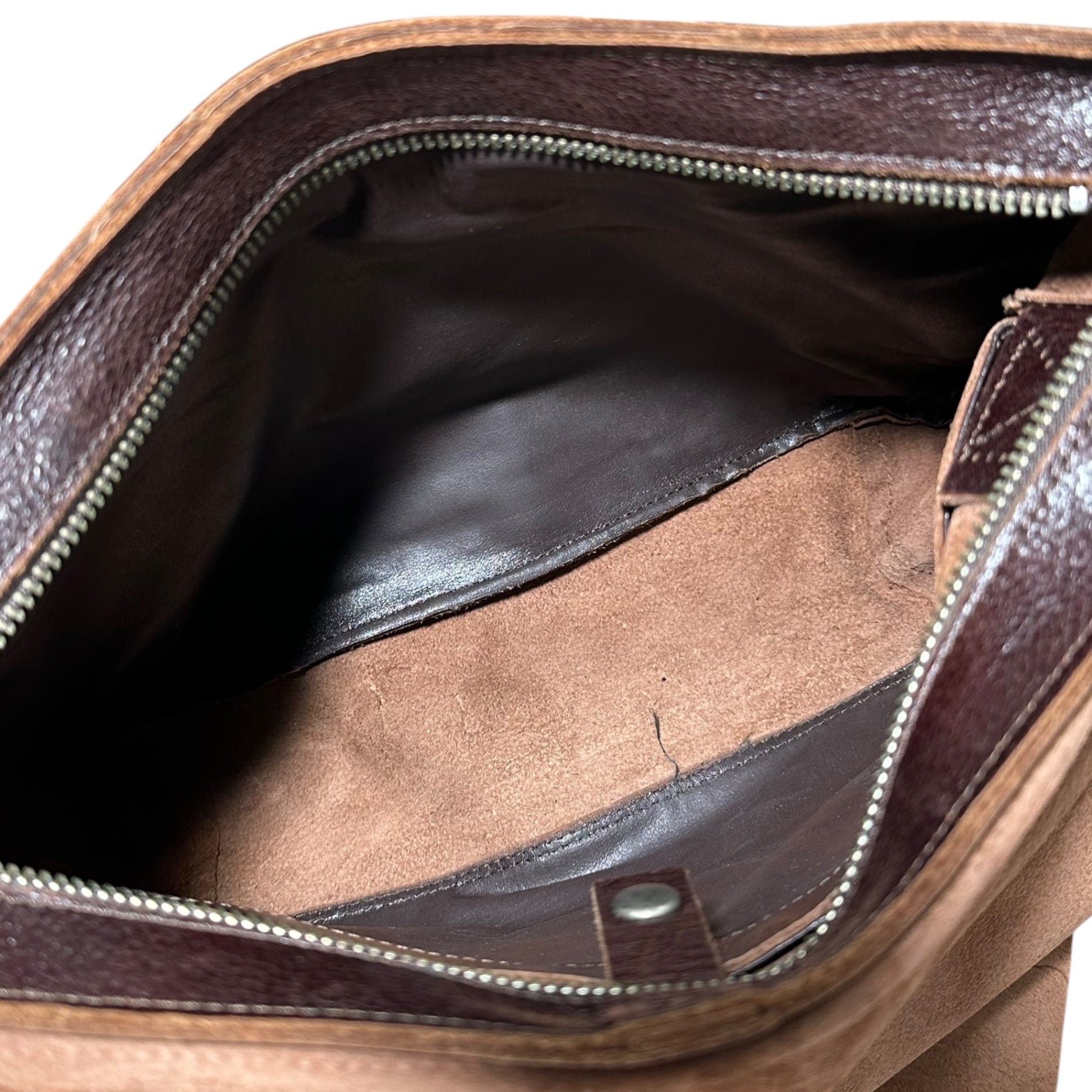 Y's(ワイズ) Leather Flap Waist Pouch レザー フラップ ウエスト ポーチ ブラウン
