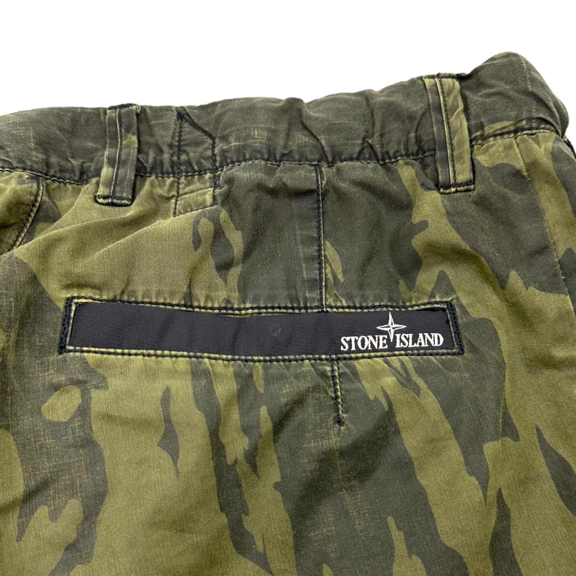 STONE ISLAND(ストーンアイランド) 15SS Chamois Cotton Pants カモフラ コットン パンツ 621531034 W29 オリーブ 迷彩