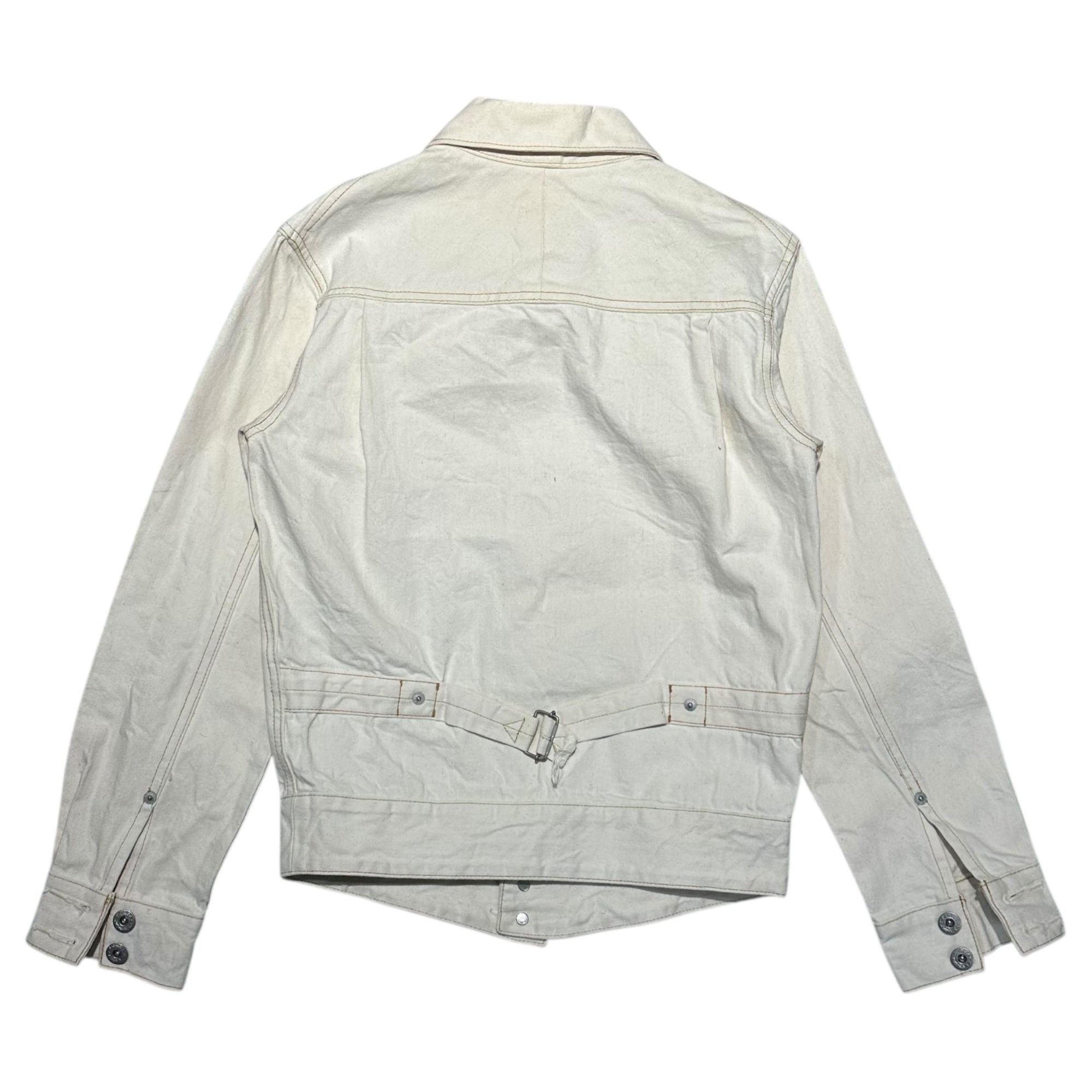 Levi's® Lefty Jean by Takahiro Kuraishi(リーバイス レフティージーン) Left-handed denim jacket レフト ハンド デニム ジャケット S アイボリー