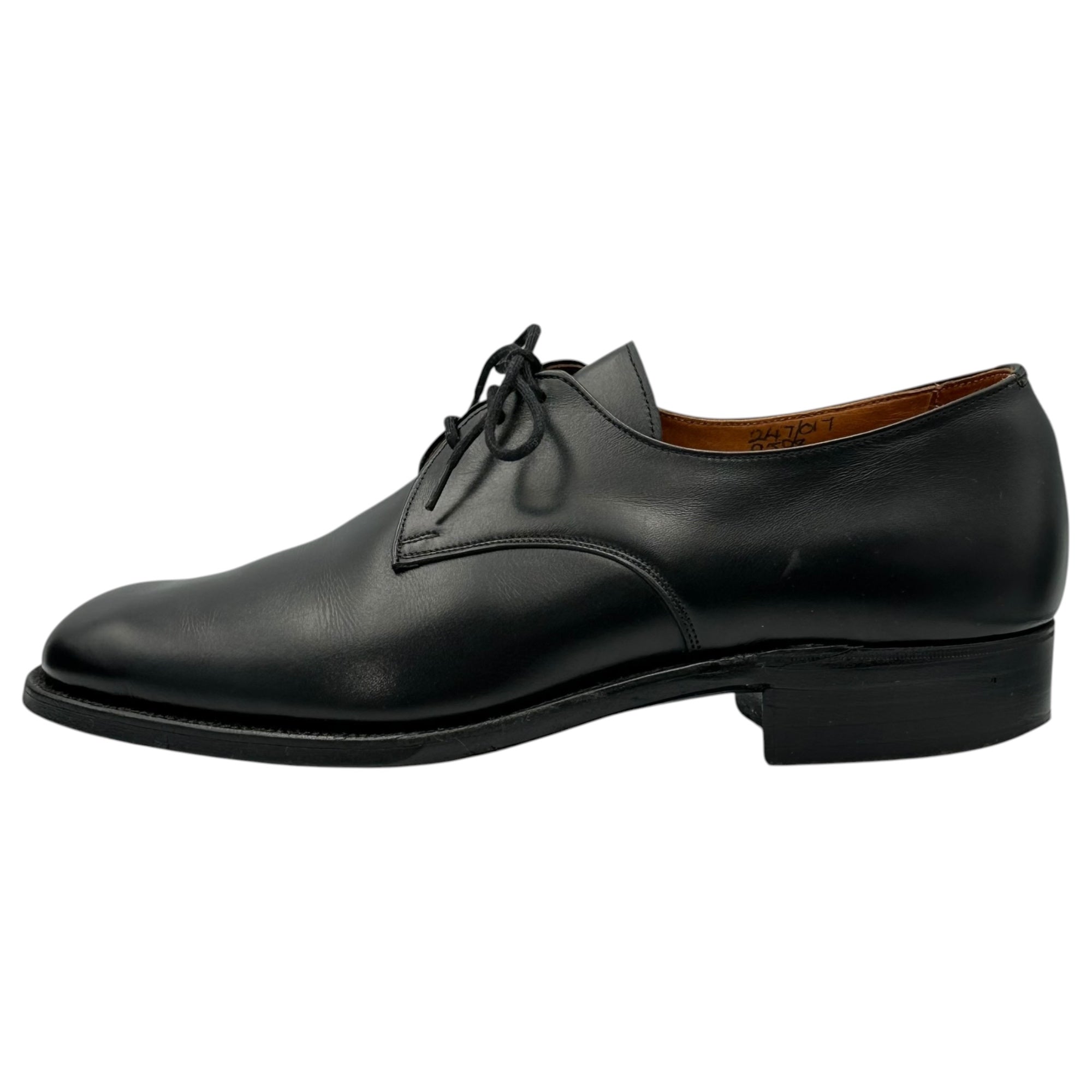 Tricker's(トリッカーズ) 70's Vintage Derby Shoes ヴィンテージ プレーントゥ 3ホール ダービー シューズ 9598 7 1/2(26.0cm~26.5cm程度) ブラック 70年代 革靴 レザー