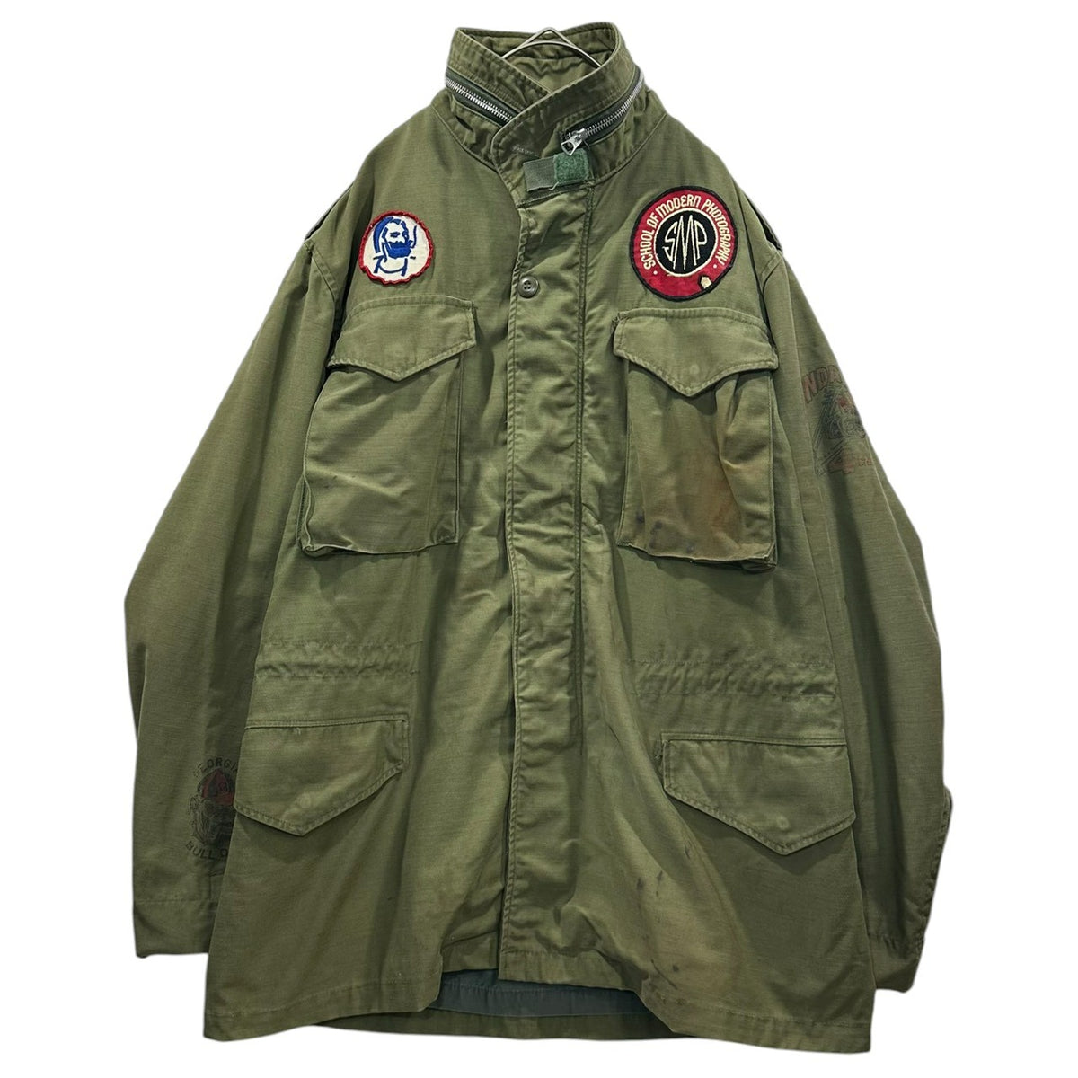 US ARMY(アメリカ軍) 1968's M-65 COAT, COLD WEATHER, FIELDフィールドジャケット 2ndモデル 8405-782-2936 REGULAR SMALL オリーブ 60年代 60's ヴィンテージ ミリタリー ワッペン