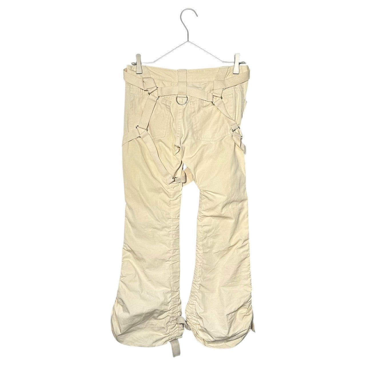 COMME des GARCONS JUNYA WATANABE(コムデギャルソンジュンヤワタナベ) 03SS Archive Asymmetrical Bondage Pants パラシュート期 アシンメトリー ボンテージ パンツ S ベージュ