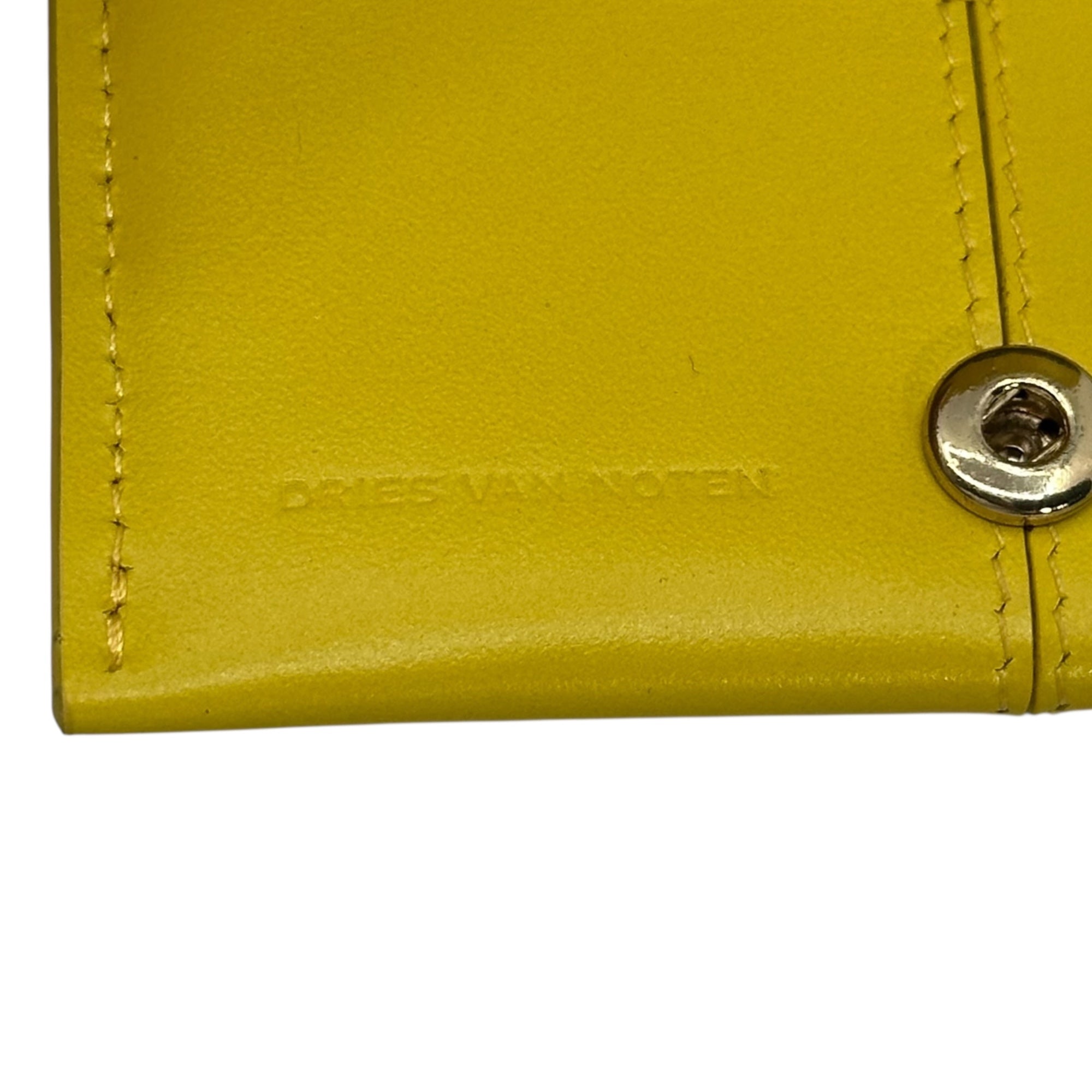 DRIES VAN NOTEN(ドリスヴァンノッテン) W.L.C.CASE 二つ折り カードケース 232-012103-105-202 ONE イエロー 財布 ウェレット 箱付