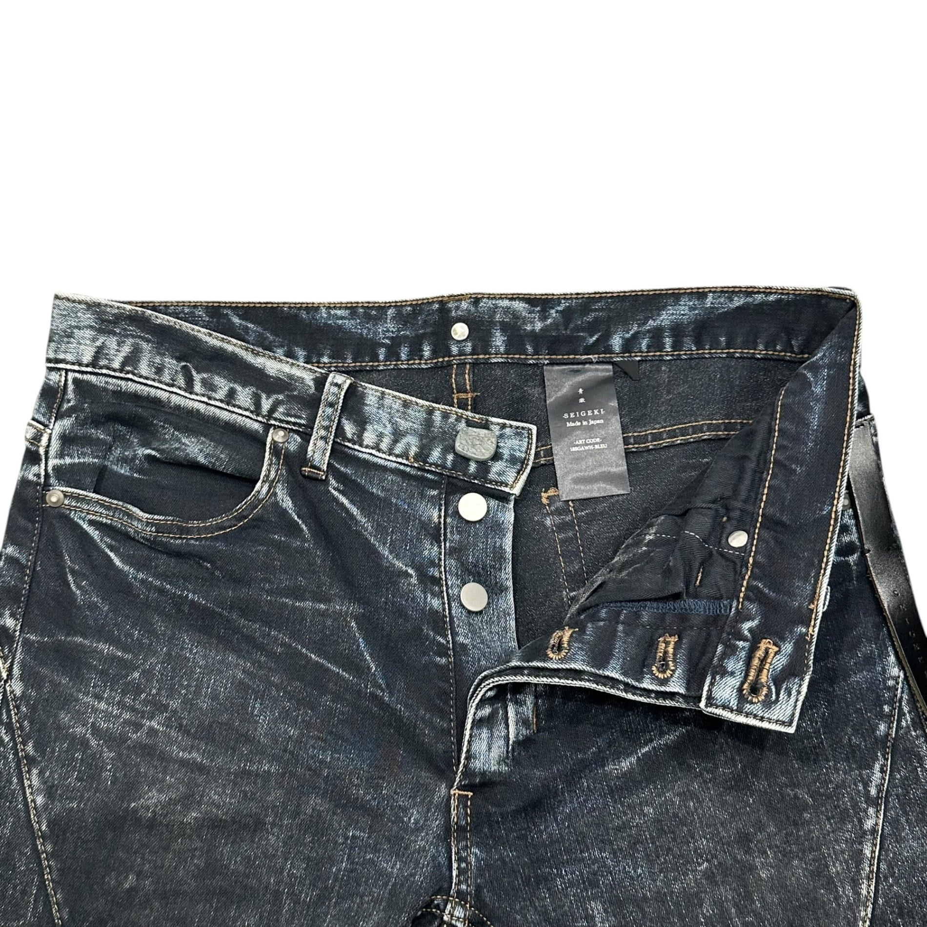 SEIGEKI(セイゲキ/青激) ICE WASH Stretch Skinny Denim Pants アイス ウォッシュ ストレッチ スキニー デニム パンツ 18SGAWH-BLEU 28 インディゴ
