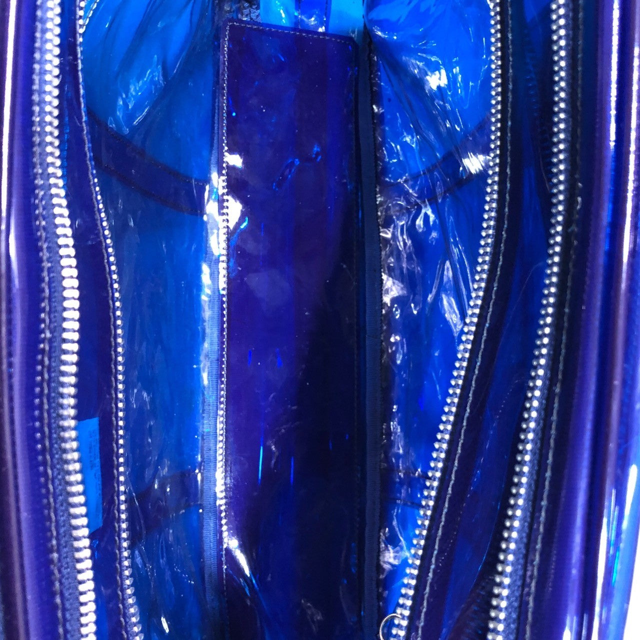 COMME des GARCONS(コムデギャルソン) clear school bag クリア スクール バッグ CO-K 001 ブルー 半透明 ハンドバッグ 塩化ビニール アーカイブ