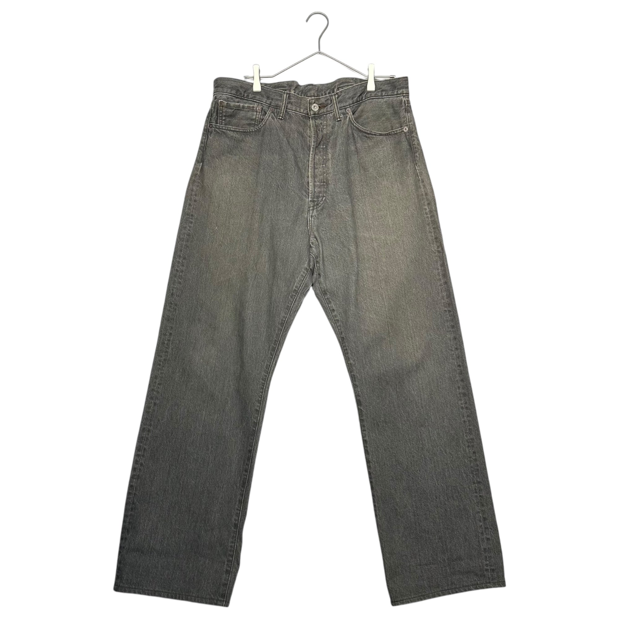 TENDERLOIN(テンダーロイン) Vintage Finish Cinchback Straight Black Denim Pants ヴィンテージ加工 シンチバック ストレート ブラックデニム パンツ 34 ブラック