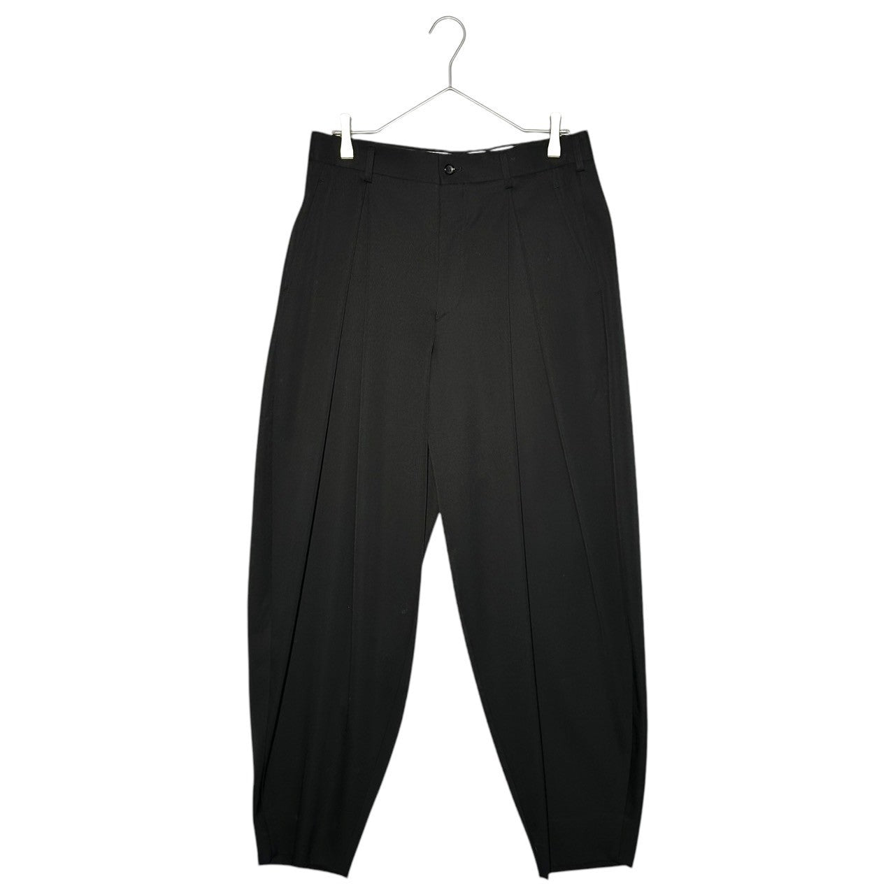 COMME des GARCONS HOMME PLUS(コムデギャルソンオムプリュス) 21AW DARKROOM期 Wool Gabardine Tuck Balloon Wide Pants ダークルーム期 ウール ギャバジン タック バルーン ワイド パンツ PH-P040 S ブラック AD2021