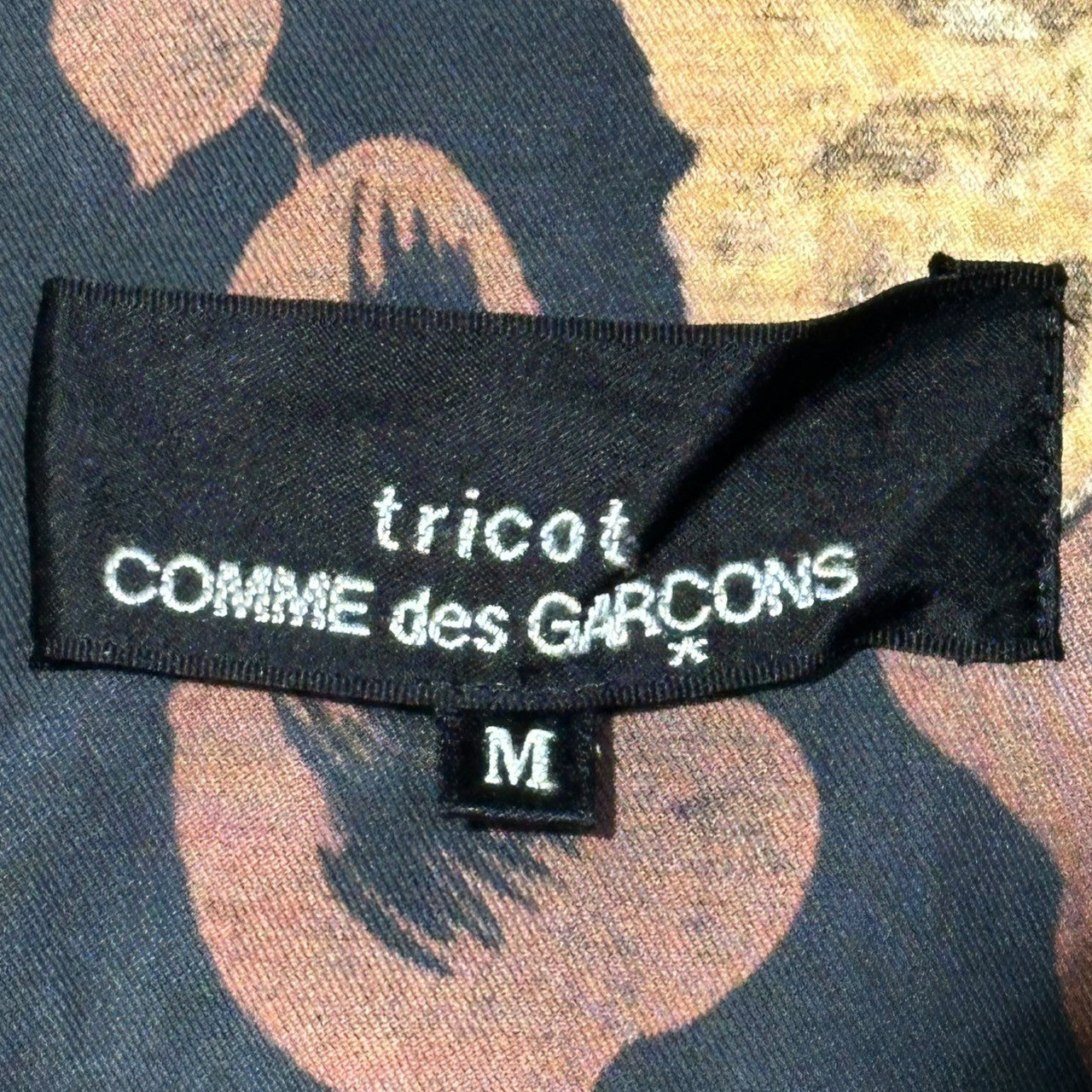 tricot COMME des GARCONS(トリココムデギャルソン) 99AW Transparent Floral Pattern Round Collar Wool Shirt Jacket 透け 花柄 丸襟 ウール シャツジャケット TB-07003M M ブラック AD1999