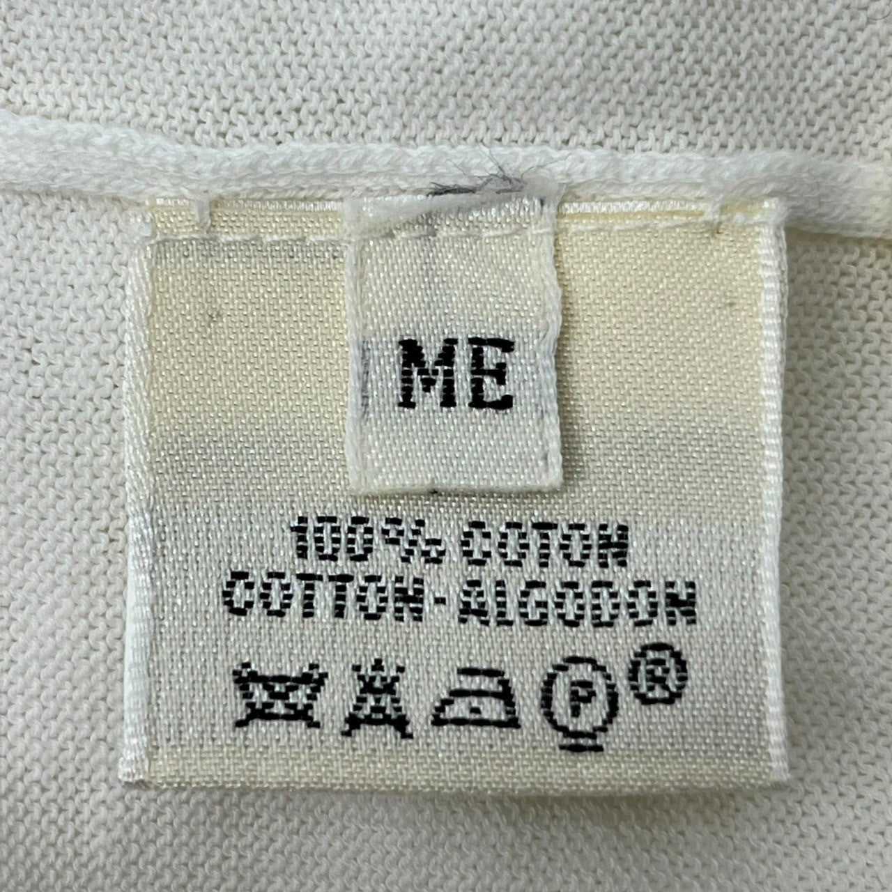 HERMES(エルメス) BY MARGIELA bicolor cardigan マルジェラ期 バイカラー コットン カーディガン ME ホワイト×イエロー