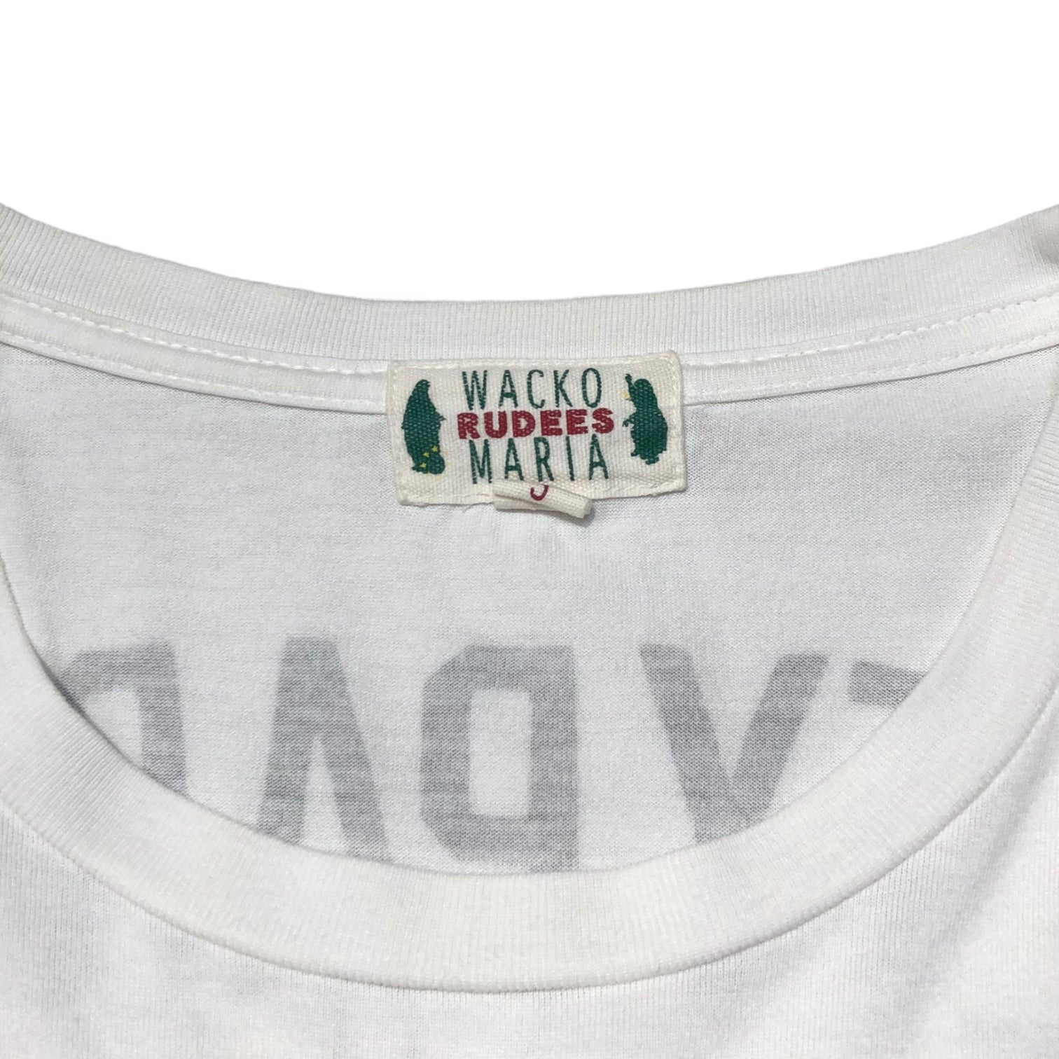 WACKO MARIA(ワコマリア) Maria print TEE マリア プリント Tシャツ S ホワイト×マルチカラー