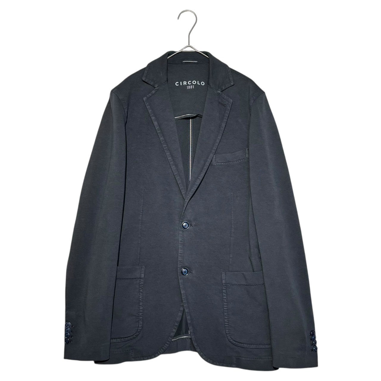 CIRCOLO1901(チルコロ1901) Sweatshirt Casual Jacket スウェット カジュアル ジャケット 46(S~M程度) ネイビー