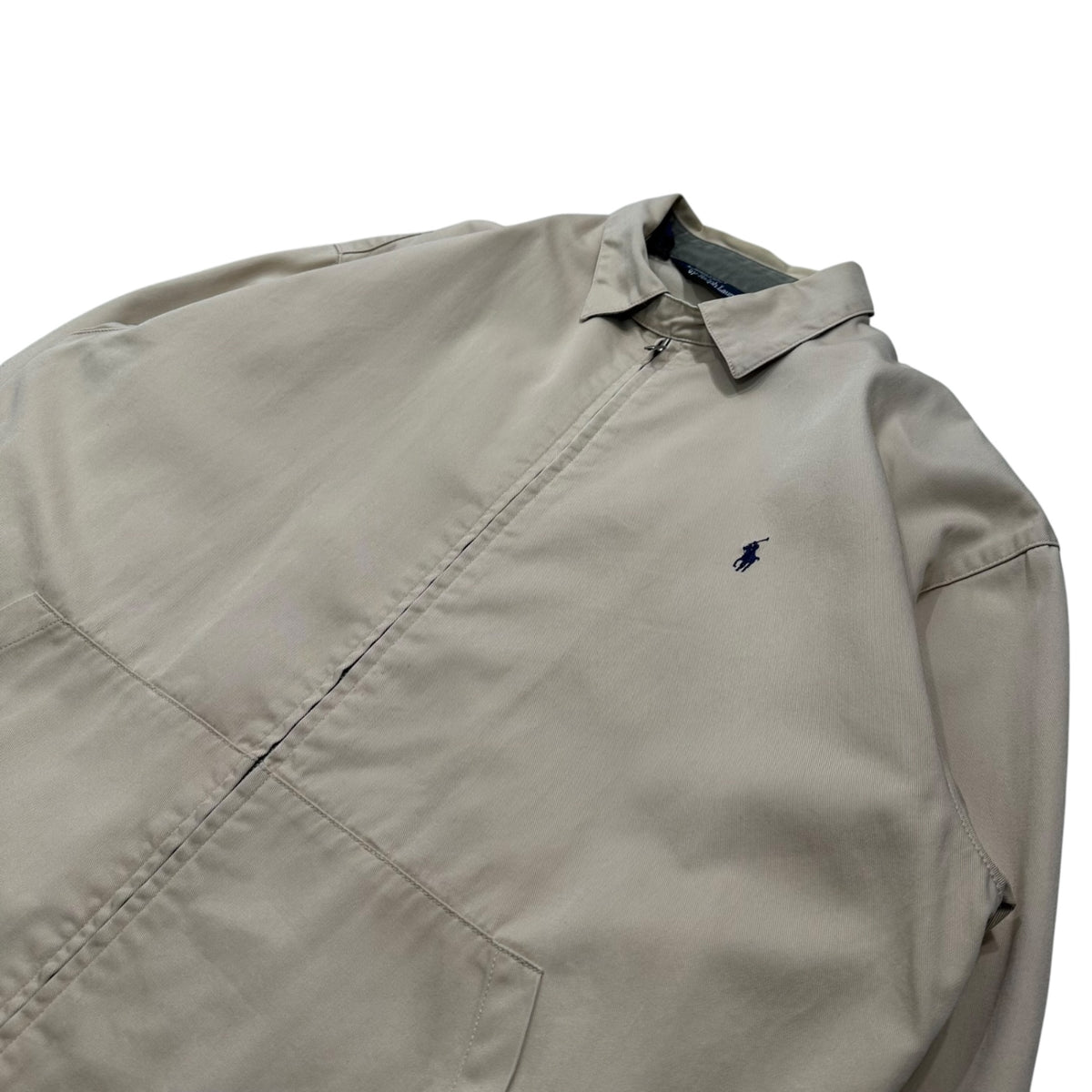 POLO RALPH LAUREN(ポロラルフローレン) 1980's〜1990's Harrington Jacket スイングトップ ジャケット M ベージュ 80年代~90年代 三角タグ ヴィンテージ