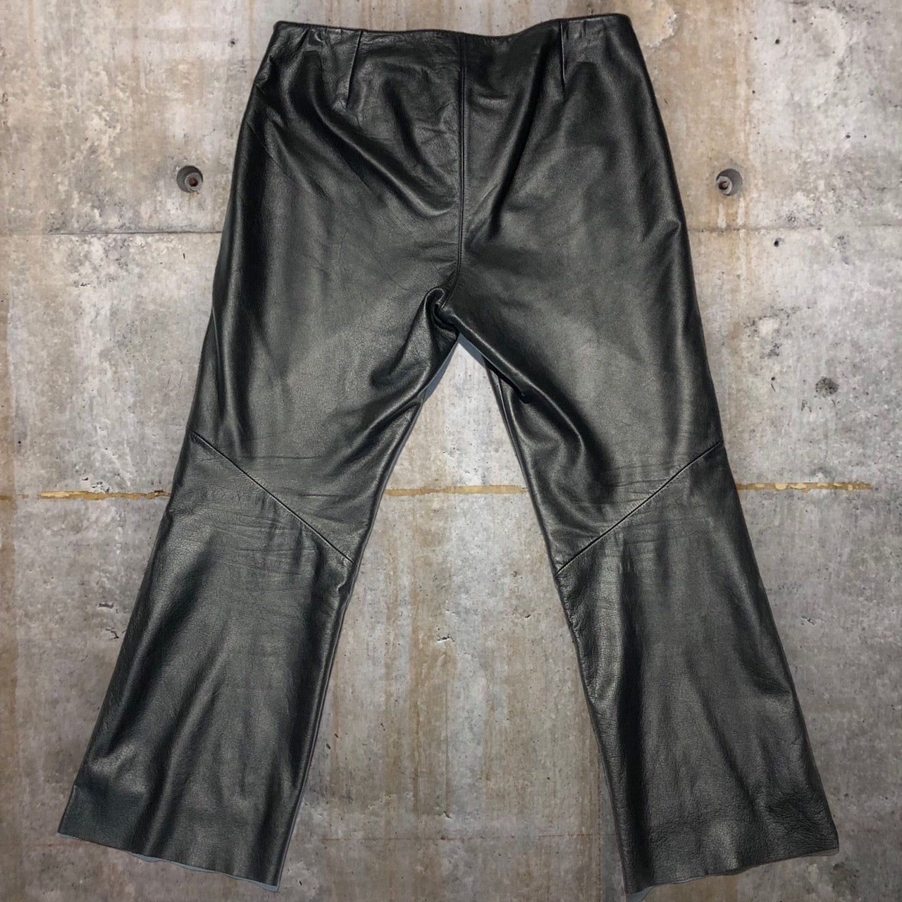 RALPH LAUREN(ラルフローレン) 90'sレザーパンツ 10(メンズLサイズ程度) ブラック