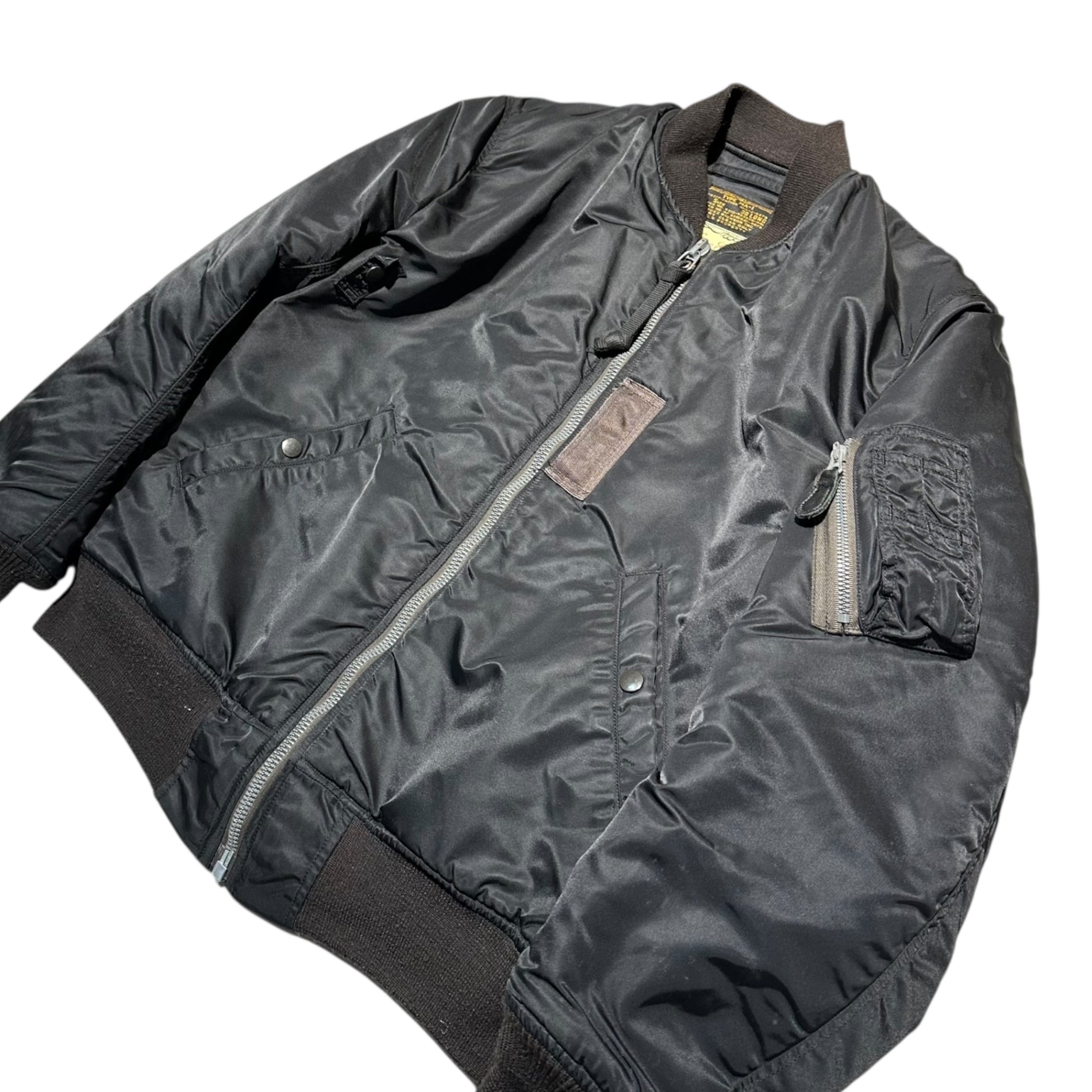 BUZZ RICKSON’S(バズリクソンズ) William Gibson Collection Military Bomber MA-1 Jacket ウィリアムギブソンコレクション ミリタリー ボンバー MA-1 ジャケット 8310-485900-441 38LONG ブラック