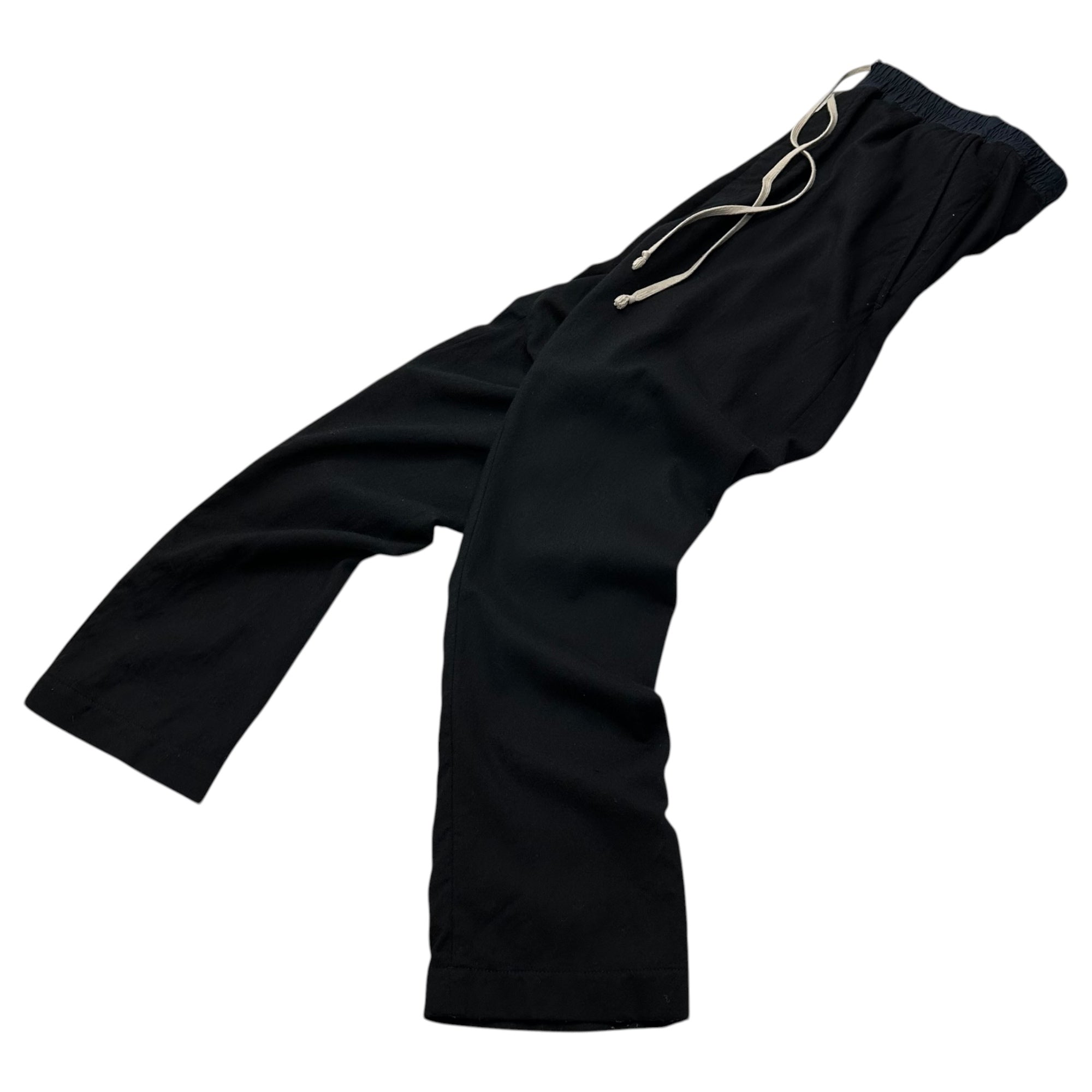 Rick Owens(リックオウエンス) 12AW Easy Sarouel Straight Pants イージー サルエル ストレート パンツ RU9380/WM 46 ブラック