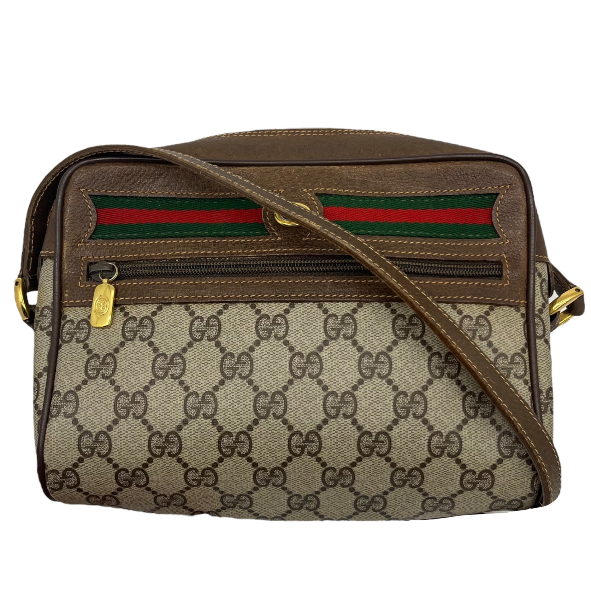 GUCCI(グッチ) GG canvas sherry line shoulder bag GGキャンバス シェリーライン ショルダーバッグ 56.02.087 ベージュ