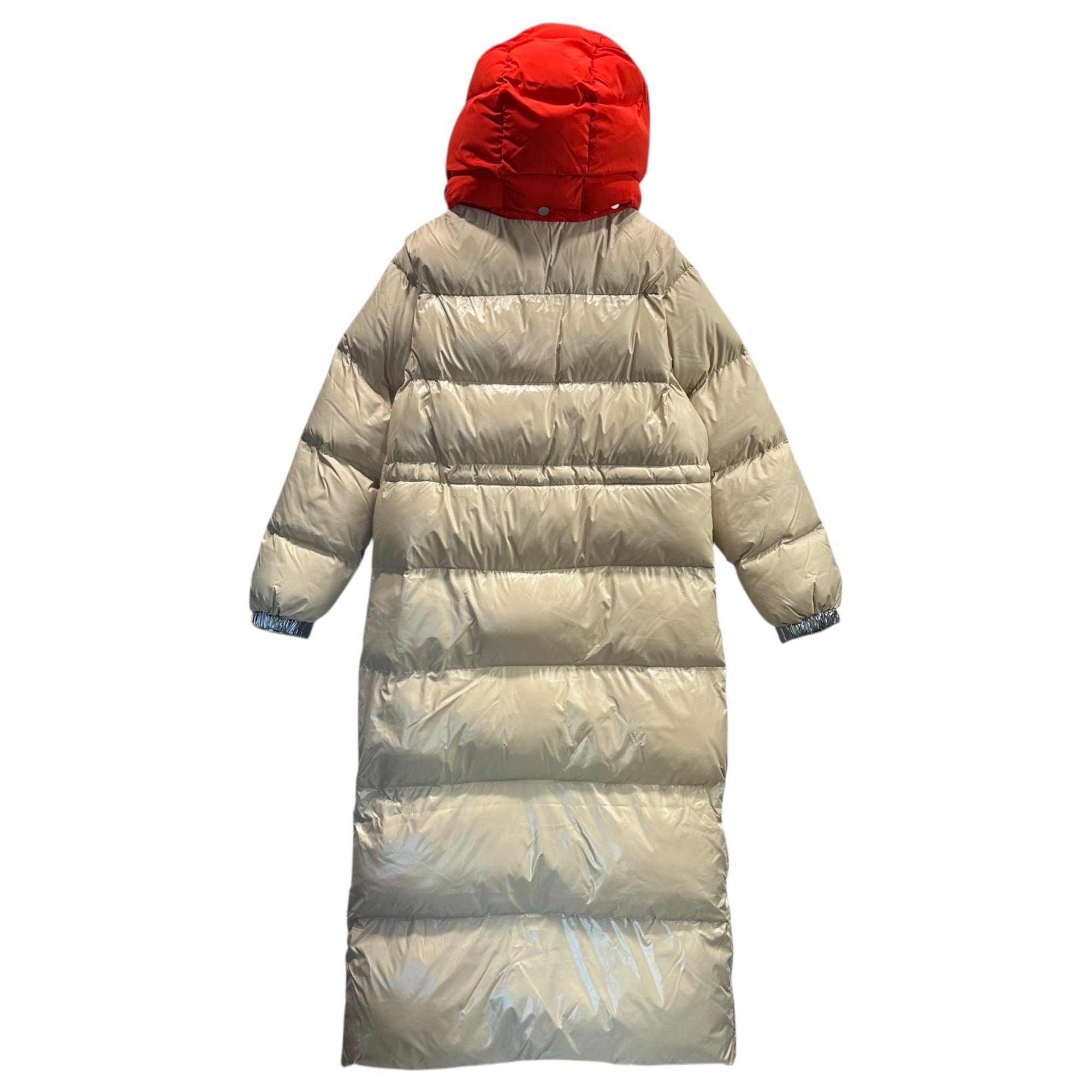 ALPENHAUS(アルペンハウス) Tingwick 2-in-1 Maxi Puffer Jacket with Removable Sleeves ティンウィック マキシ 中綿 ジャケット コート 袖 取り外し可能 A2N010F4CI M ベージュ×オレンジ