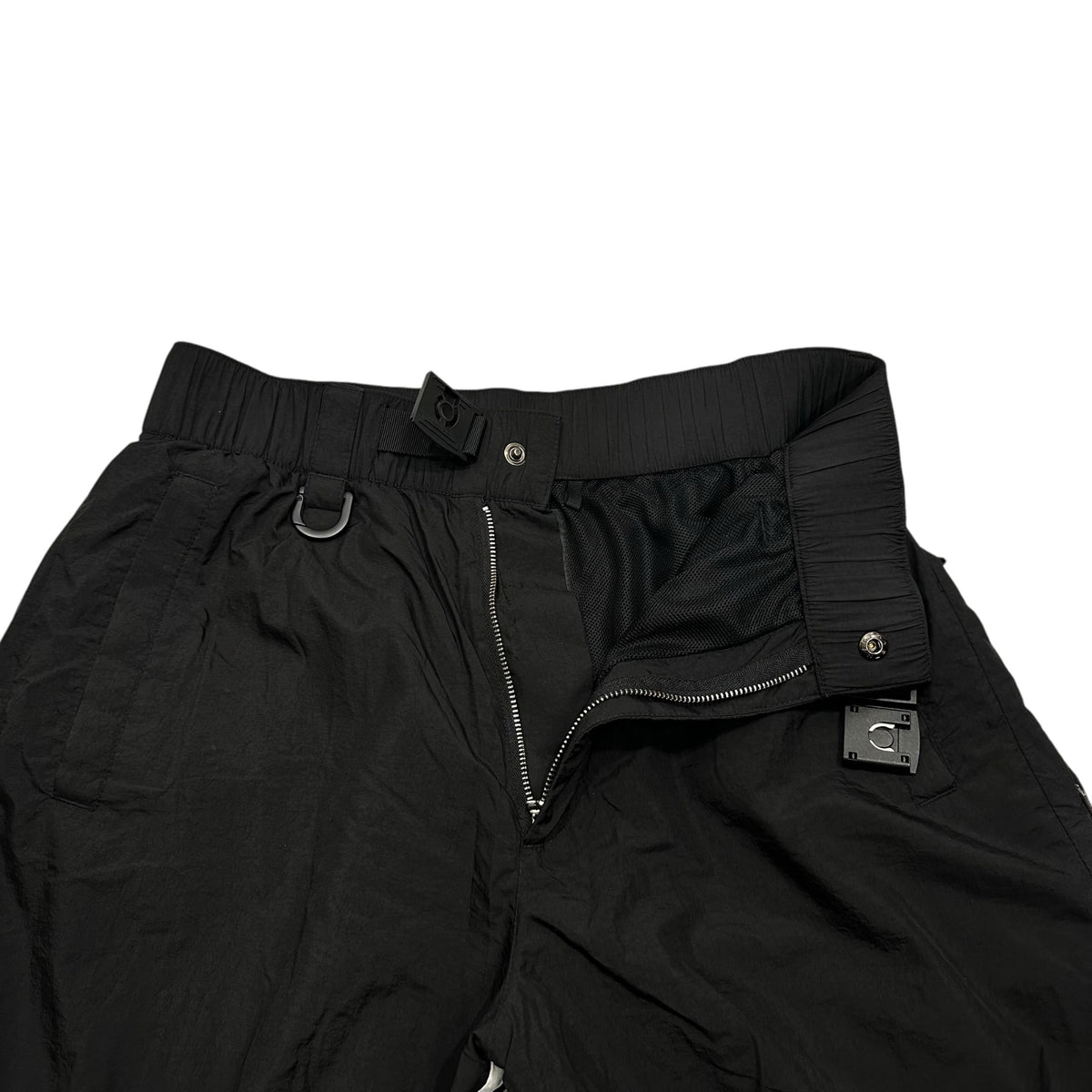 Y-3(ワイスリー) 2025SS 3-STRIPES NYLON SHELL PANTS 3ストライプ ナイロン パンツ JD5998 S ブラック トラック