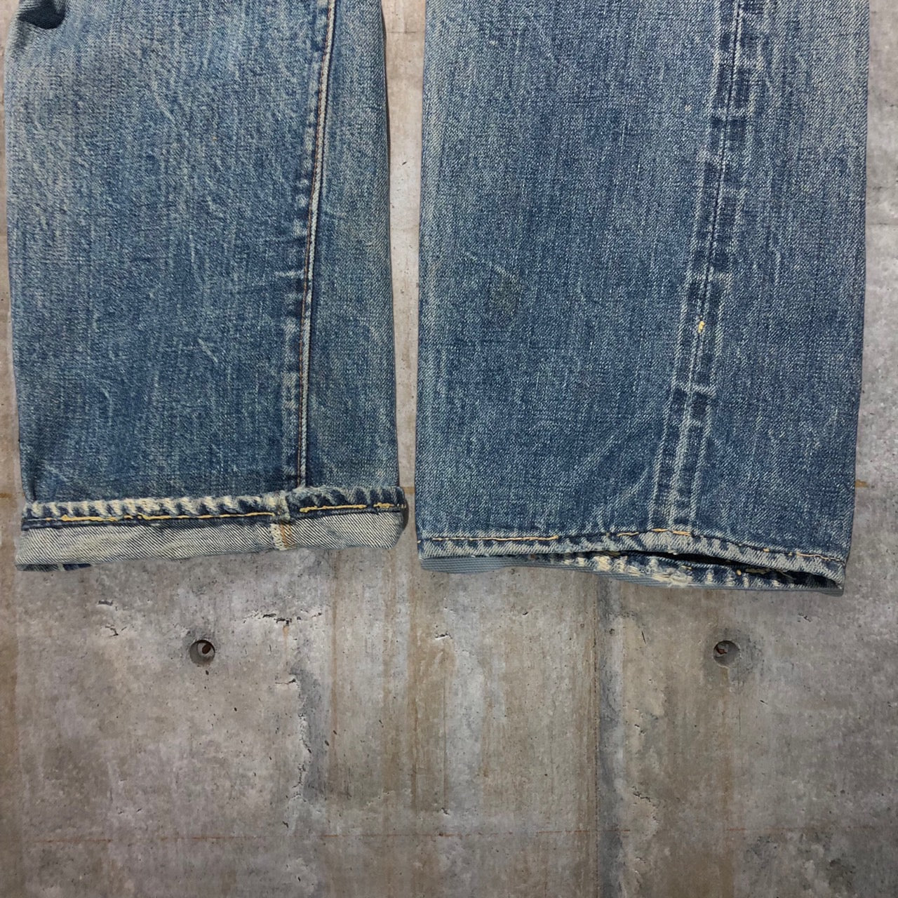 Levi's(リーバイス) 501 66前期クラッシュリペア加工デニムパンツ 表記なし(W29~30程度) ブルー