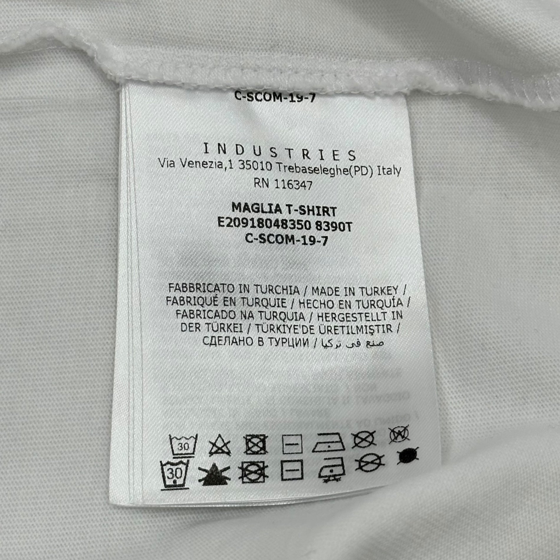 MONCLER(モンクレール) Iceberg Print Logo Patch T-Shirt 氷山 プリント ロゴ ワッペン Tシャツ E20918048350 L ホワイト