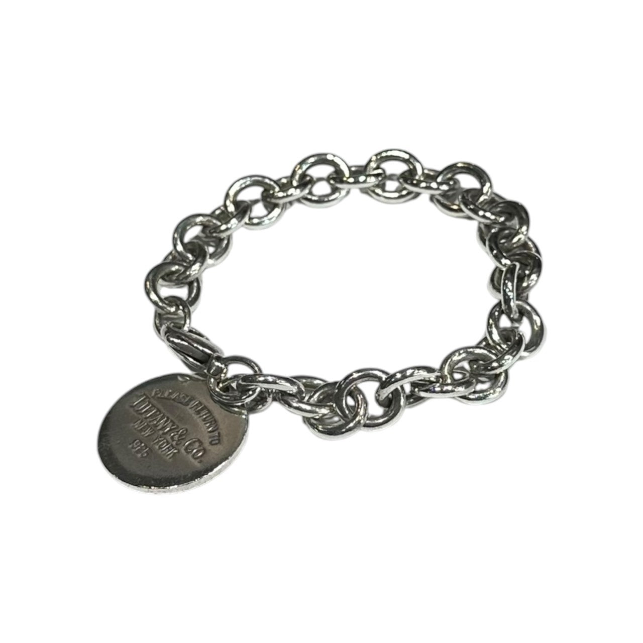 TIFFANY & CO.(ティファニー) Vintage Return to Round Tag Silver Bracelet ヴィンテージ リターントゥ ラウンド タグ シルバー ブレスレット シルバー