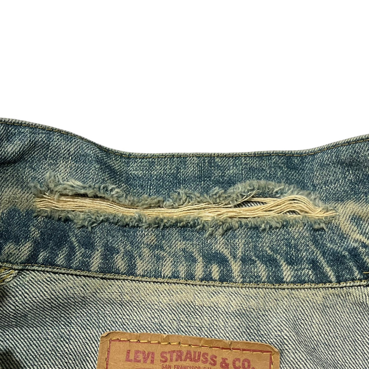 Levi's(リーバイス) 92's最初期1ST復刻デニムジャケット/40S復刻/70502XX/シンチバック 70502XX J02 JT730 03 92 SIZE38 ブルー BIG E 日本製 90's 90s 90年代