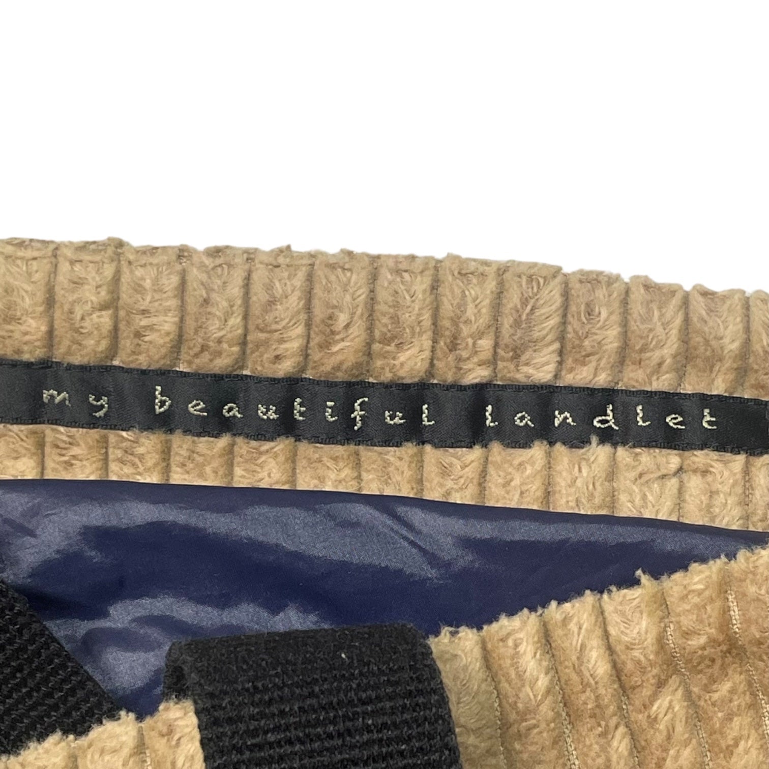 my beautiful landlet(マイビューティフルランドレット) Suspender big corduroy pants サスペンダー ビッグ コーデュロイパンツ WM06-PT162063 SIZE 0 ブラウン