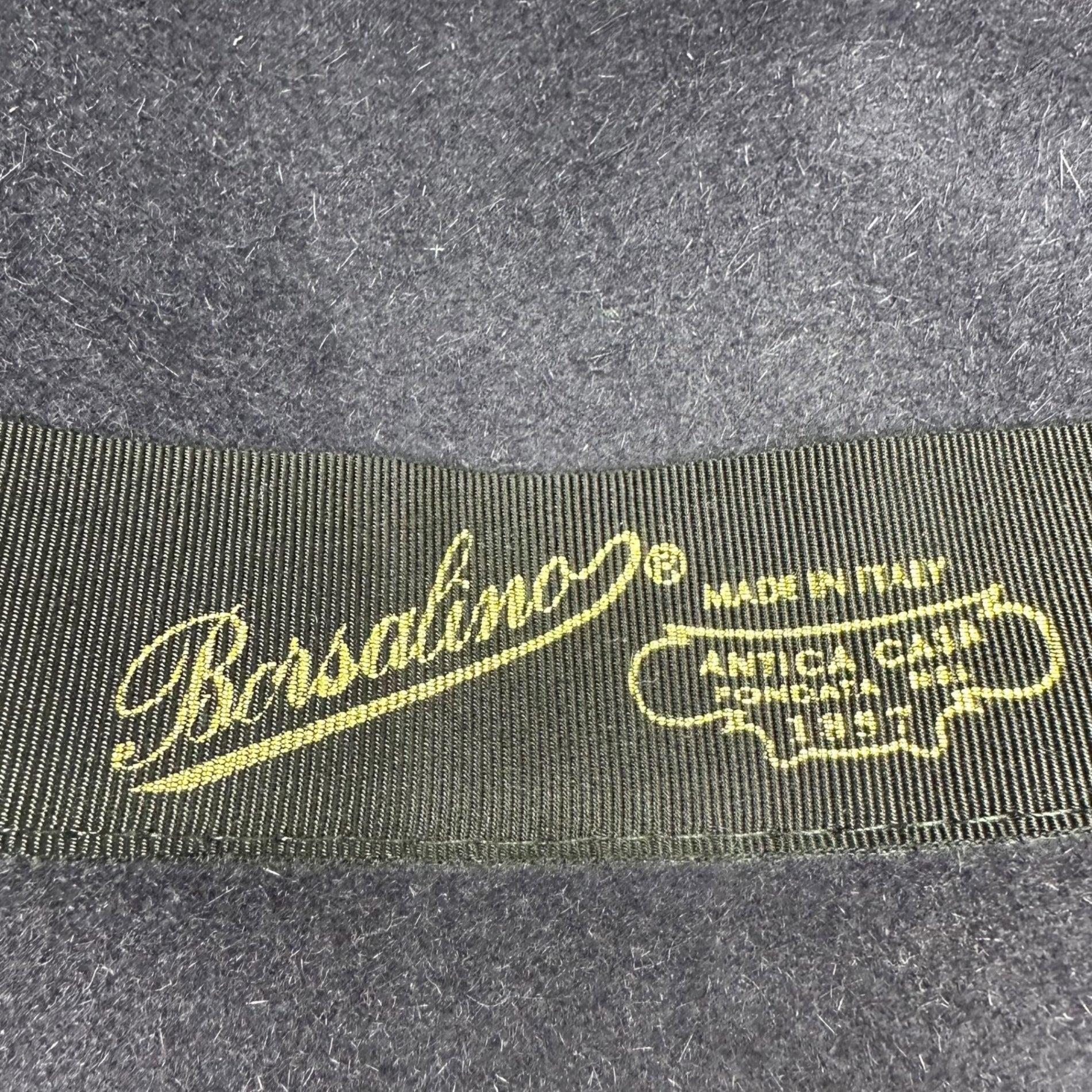 Borsalino(ボルサリーノ) wide-brimmed hat ワイドブリム ハット ネイビー 中折れ 帽子