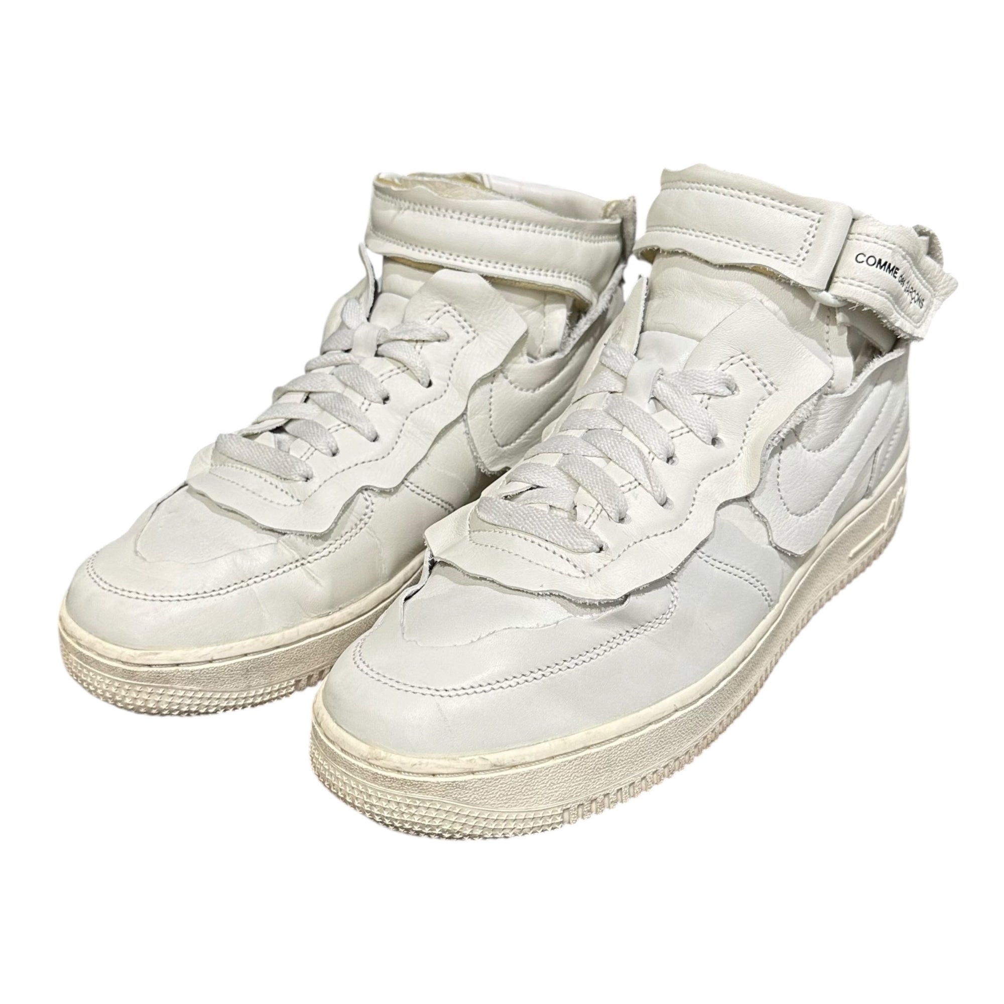 NIKE×COMME des GARCONS COMME des GARCONS(ナイキ×コムデギャルソンコムデギャルソン) Air Force 1 Mid "White" エアフォース ワン ミッド DC3601-100 25cm ホワイト スニーカー