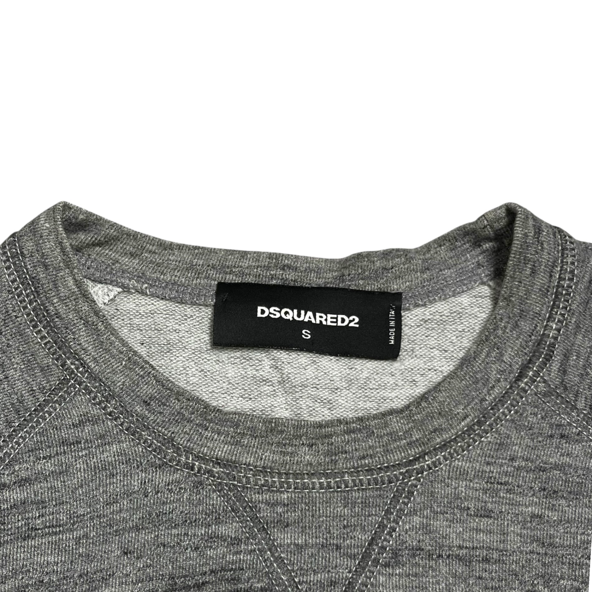 DSQUARED2(ディースクエアード) 15AW Born to ride ボーントゥライド プリント スウェット S74GU0102 S25202 S グレー