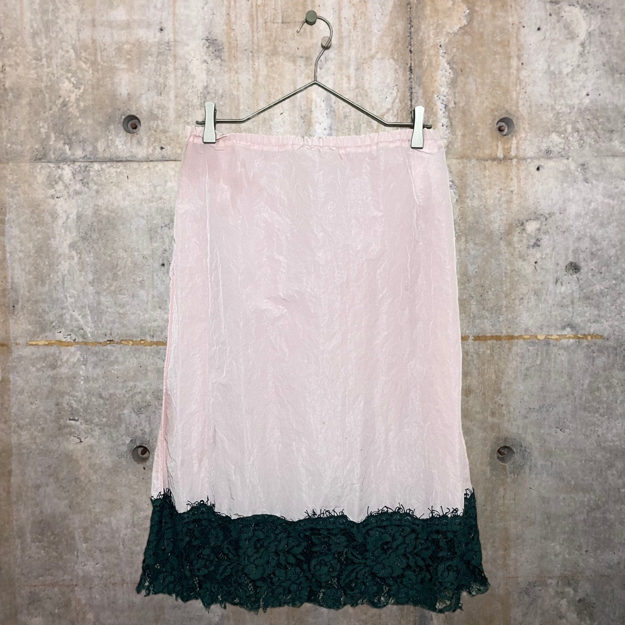 MM6(エムエムシックス) レースシワ加工キャミソールレイヤードセットアップ S32CT0875/S32MA0254 36(Sサイズ程度) ピンク