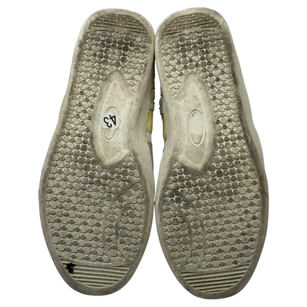 White Flags(ホワイトフラッグス) レザー ローカット スニーカー キルティング パテント 42(26.5cm程度) ブラック×ホワイト