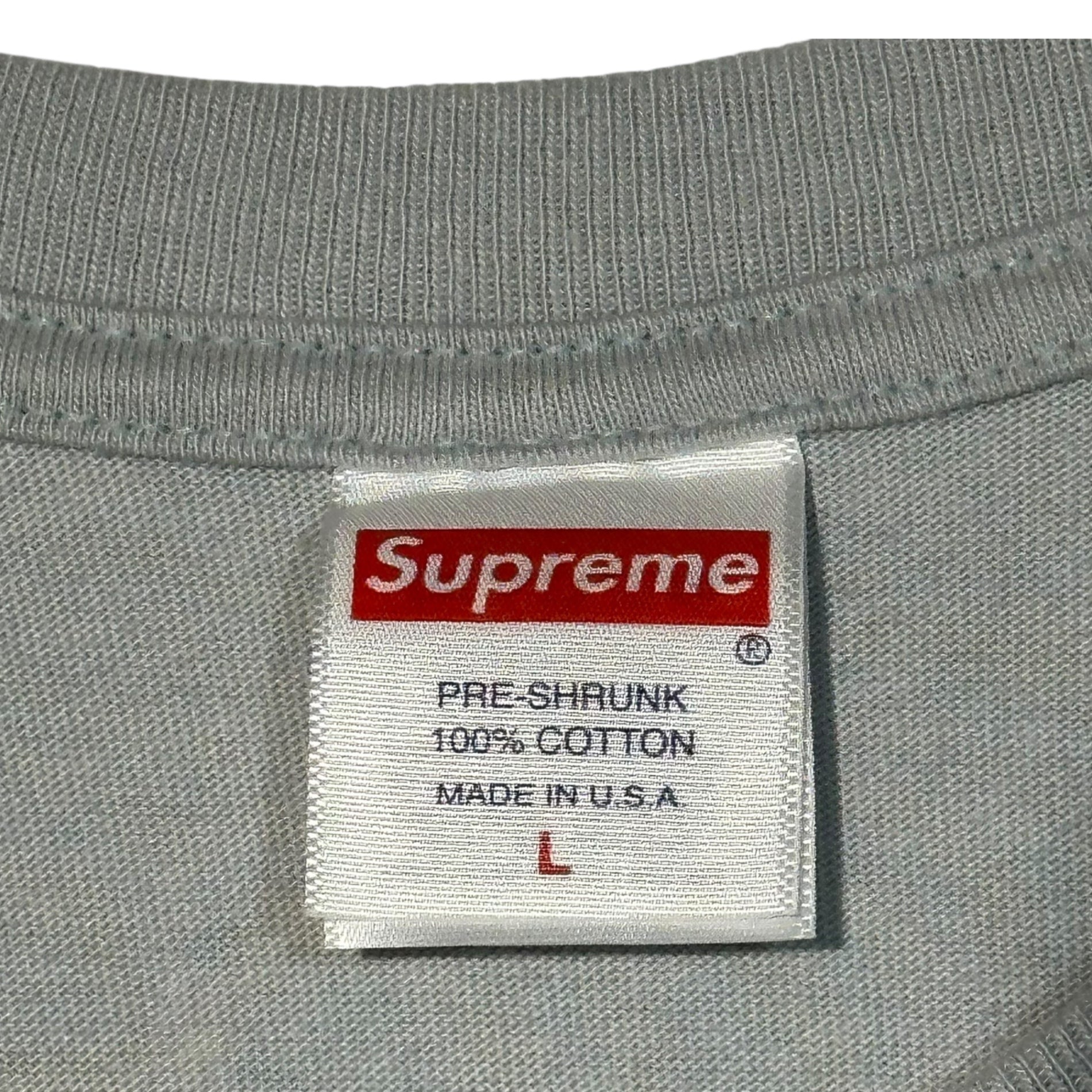 SUPREME(シュプリーム) 24SS Patchwork Tee パッチワーク Tシャツ ロゴ プリント L グレー