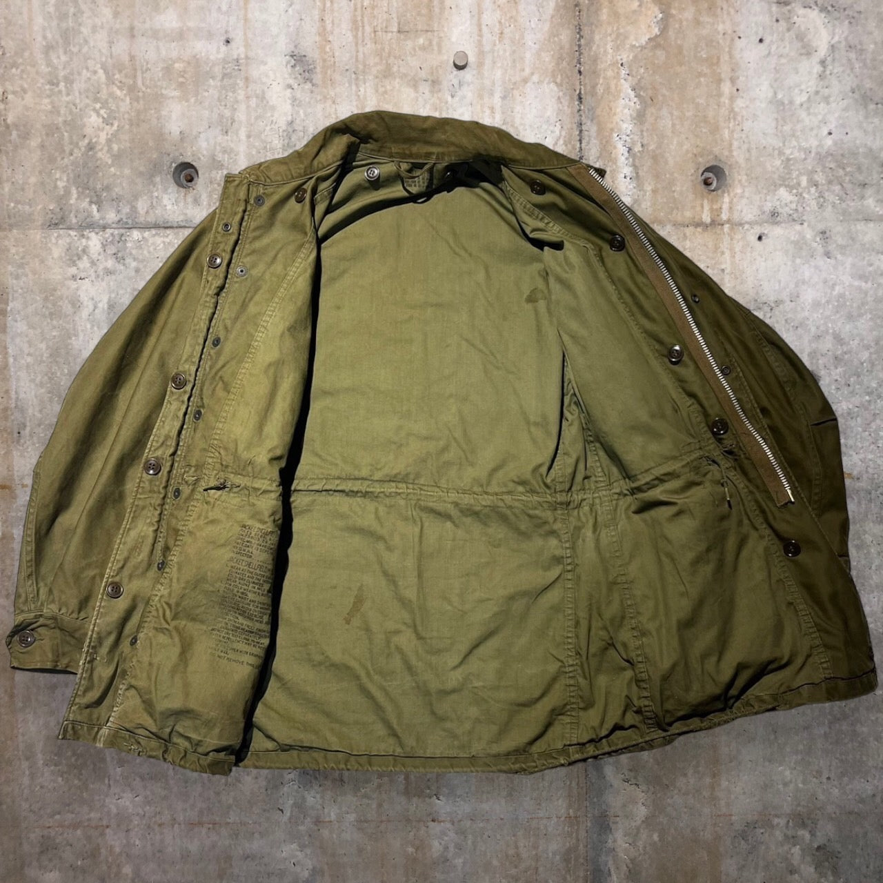 US AMRY(アメリカ軍) 50's M-1951フィールドジャケット MIL-J-11448 XS カーキ 1951年製 M65前身モデル