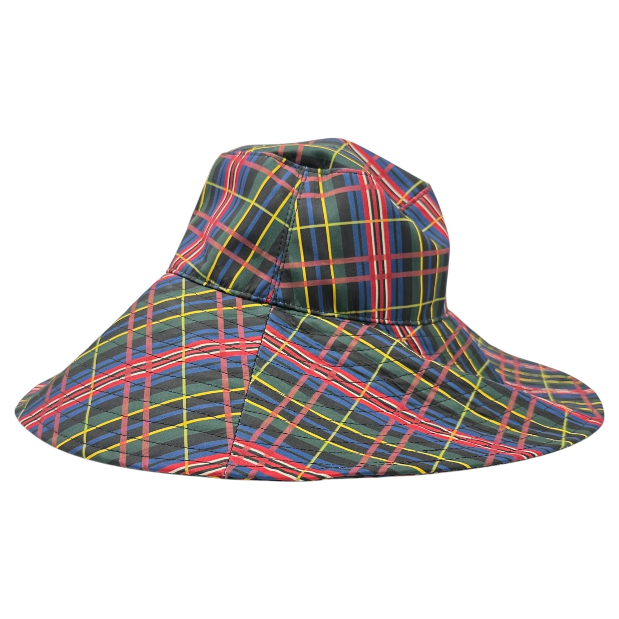 GANNI(ガニー) Logo Check Safari Hat ロゴ チェック サファリ ハット XS/S マルチカラー