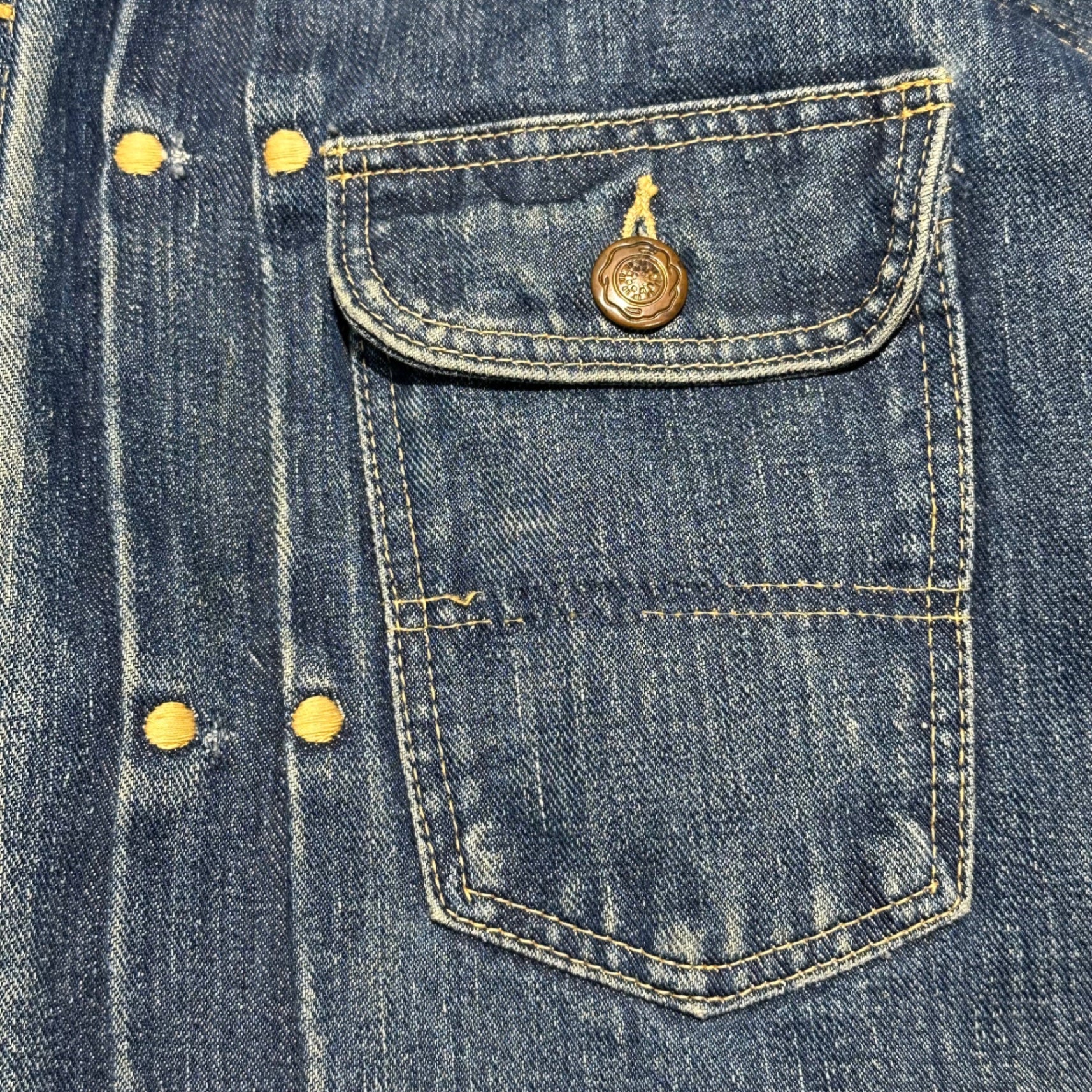 VINTAGE(ヴィンテージ) 50's CORRAL TYPE 2 TRACKER DENIM JACKET トラッカー デニム ジャケット 表記無(ML程度) インディゴ 推定50年代 セカンド 2nd