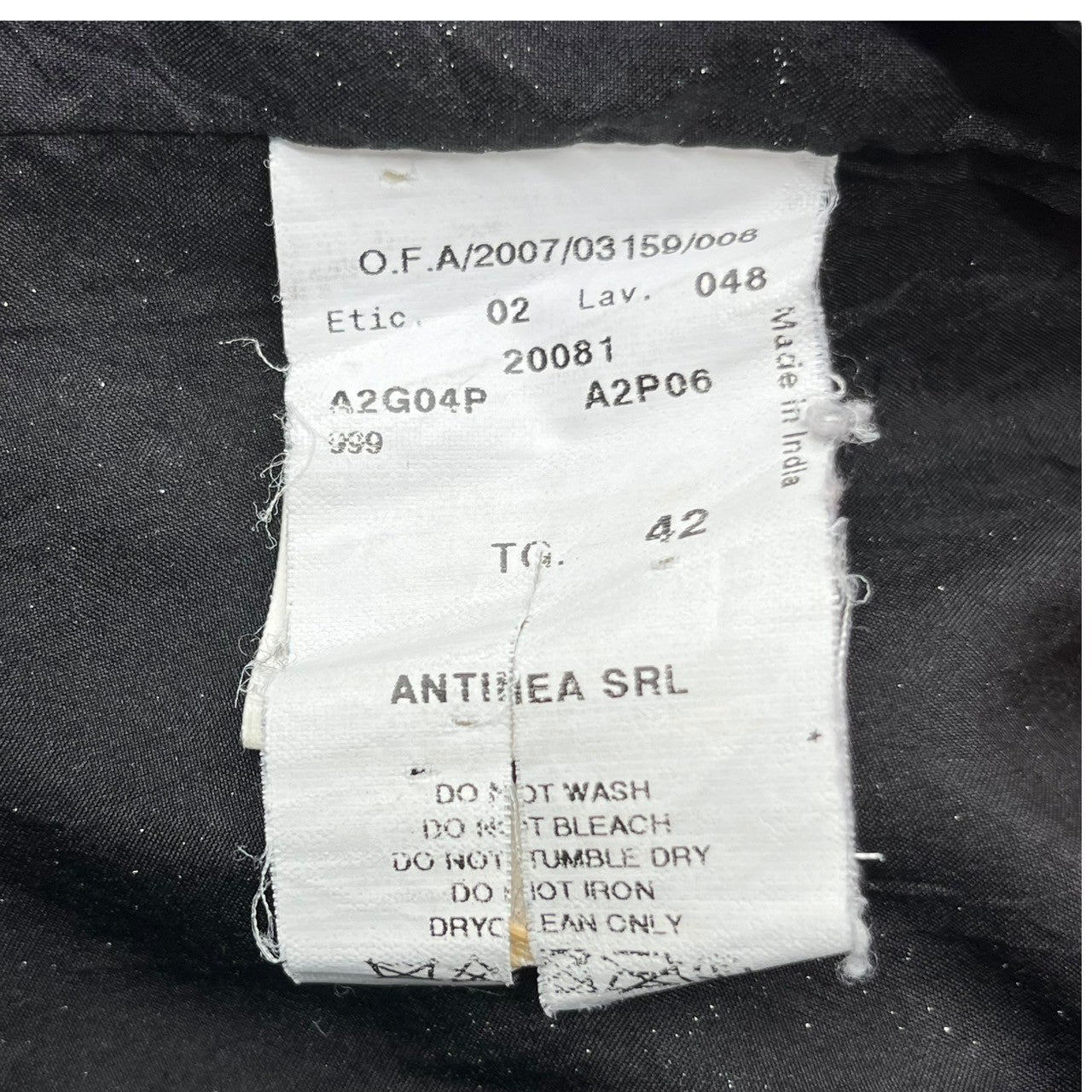 EMPORIO ARMANI(エンポリオアルマーニ) Silk tulle leather jacket シルク チュール レザー ジャケット 34(S程度) ブラック