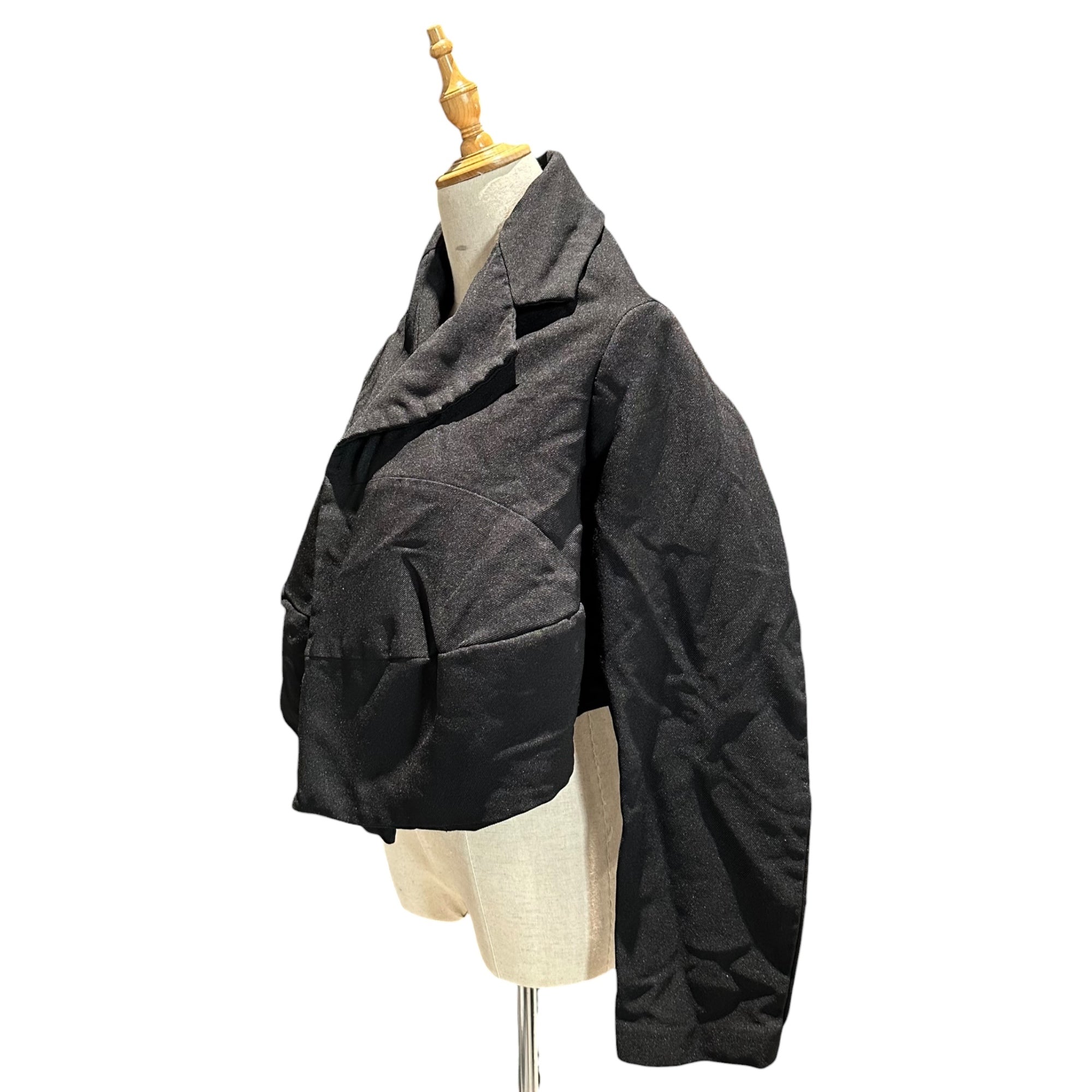 COMME des GARCONS(コムデギャルソン) 2023SS Esther Shrink-Resistant Deformed Over Jacket エステル 縮絨 変形 オーバー ジャケット GK-J030 S ブラック AD2022