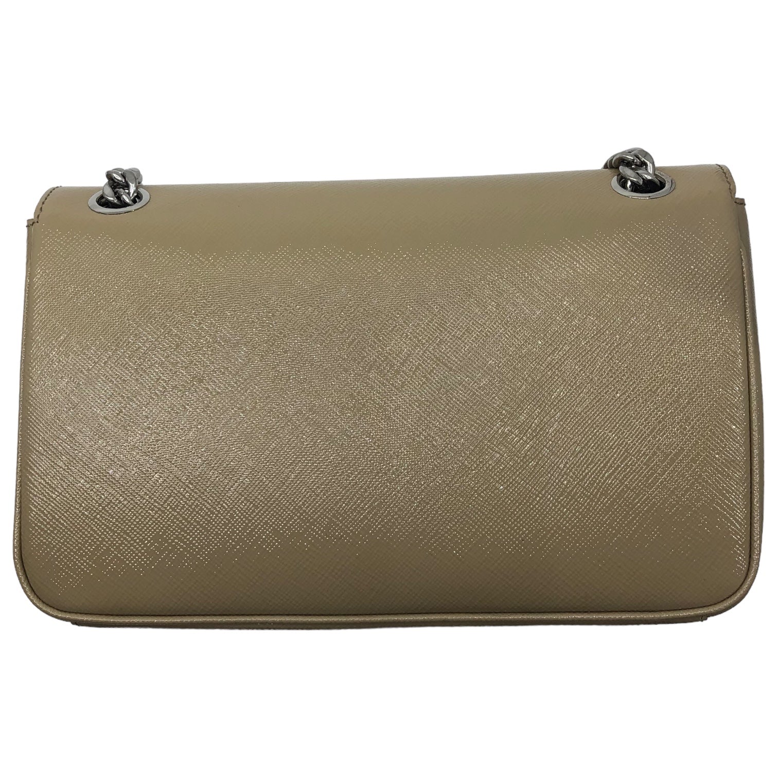 PRADA(プラダ) Saffiano chain shoulder bag サフィアーノ チェーン ショルダーバッグ 1BD147 ベージュ ロゴ ハンド 斜め掛け