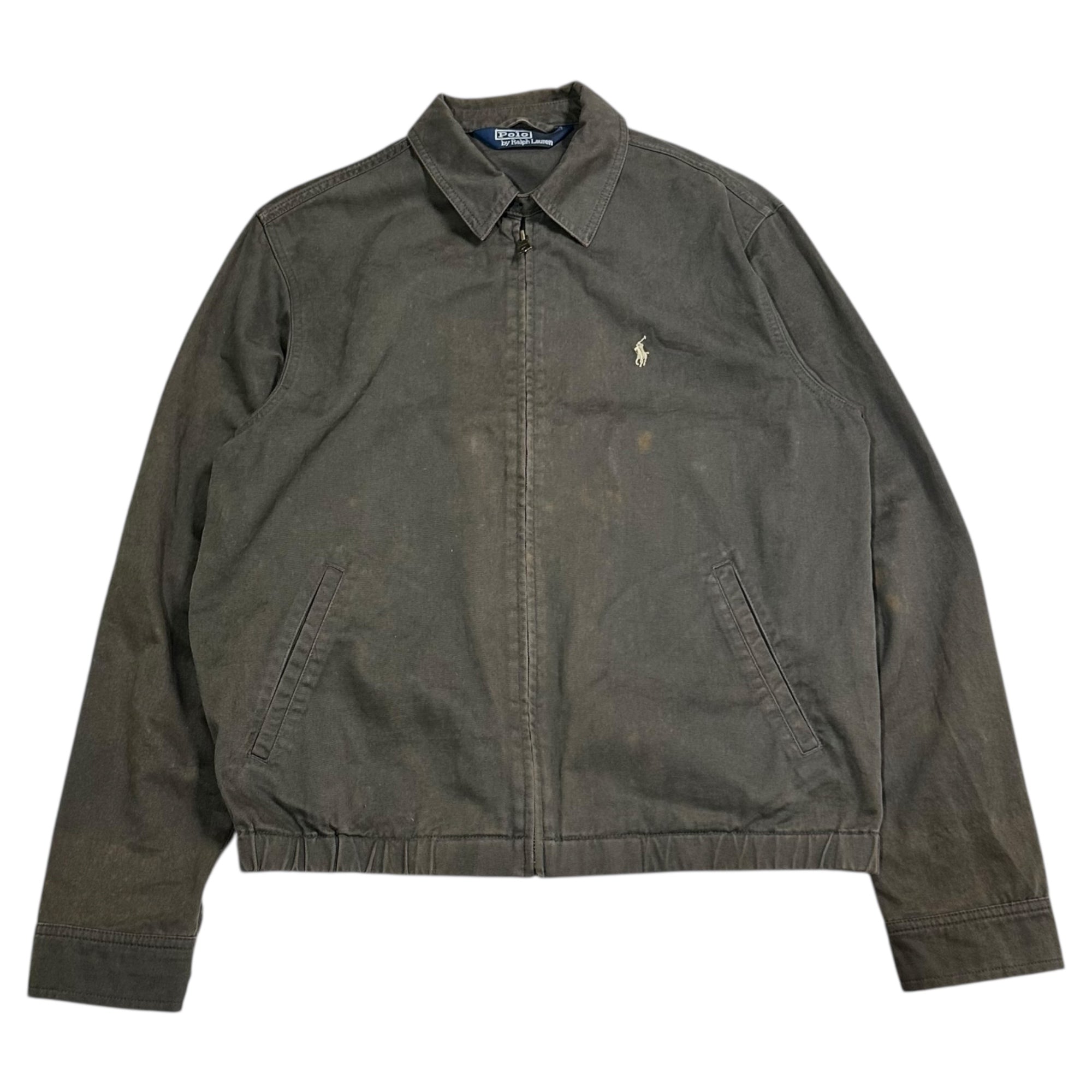 POLO RALPH LAUREN(ポロラルフローレン) 90's One Point Cotton Swing Top Jacket 90年代 ワンポイント コットン スイングトップ ジャケット JR-RL-SM0711 M ブラウン アクティ21タグ