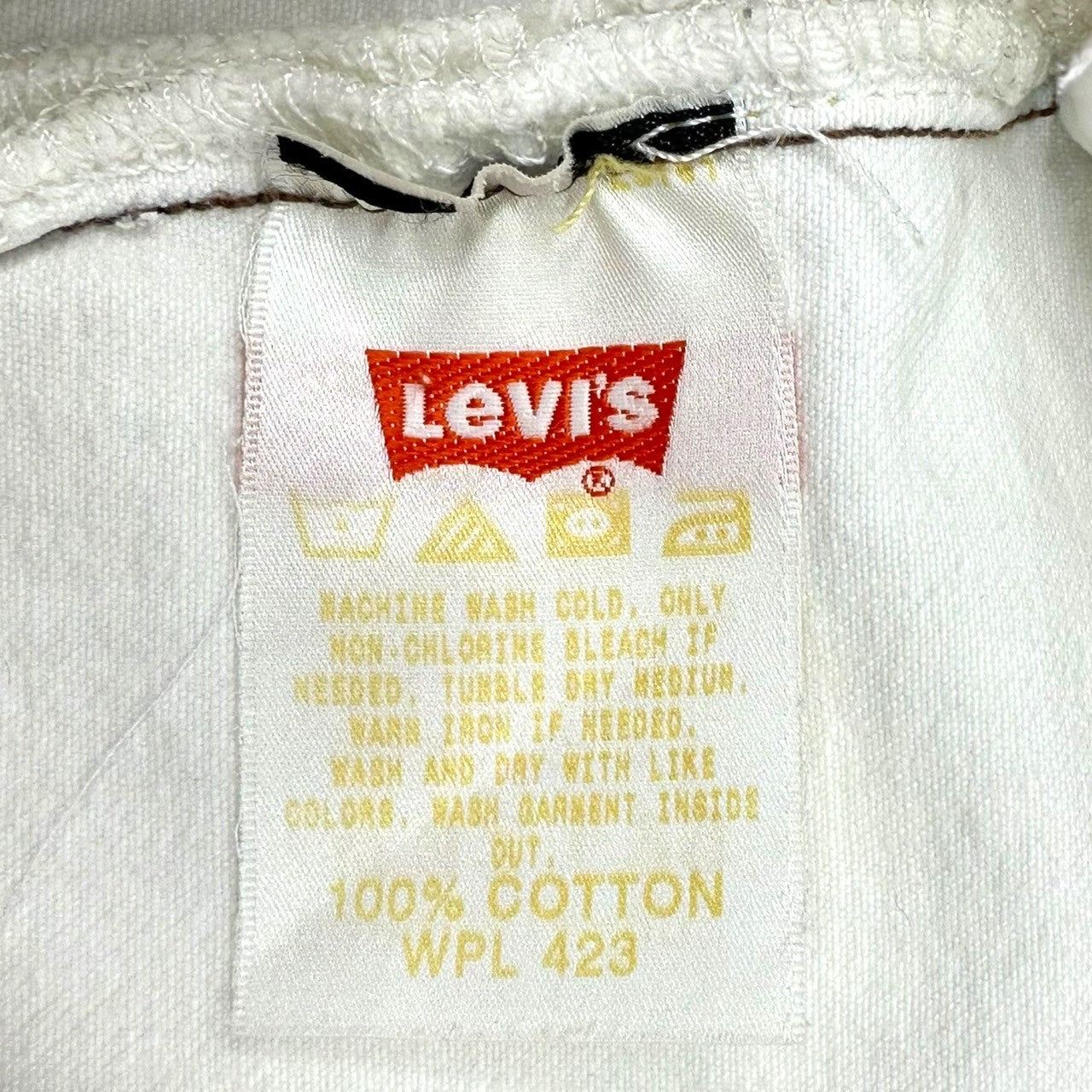 Levi's(リーバイス) old white denim pants オールド ホワイト デニム パンツ WPL423 W32 ホワイト ハイチ製