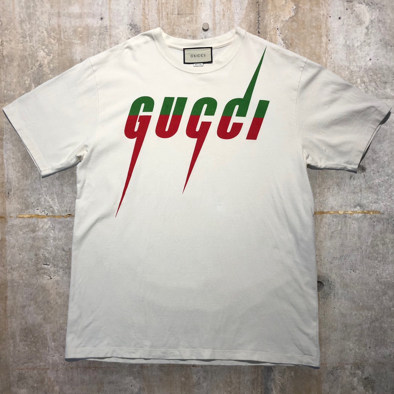 GUCCI(グッチ) Blade T-shirt/ロゴTシャツ 565806 L ホワイト