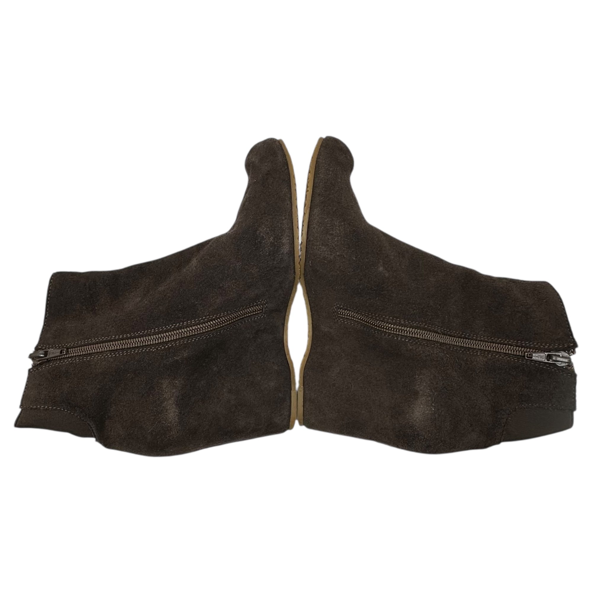 MM6 Maison Margiela(エムエムシックス) Wedge Sole Heel Suede Bootie ウェッジ ソール ヒール スウェード ブーティ 38(24cm程度) ブラウン ブーツ
