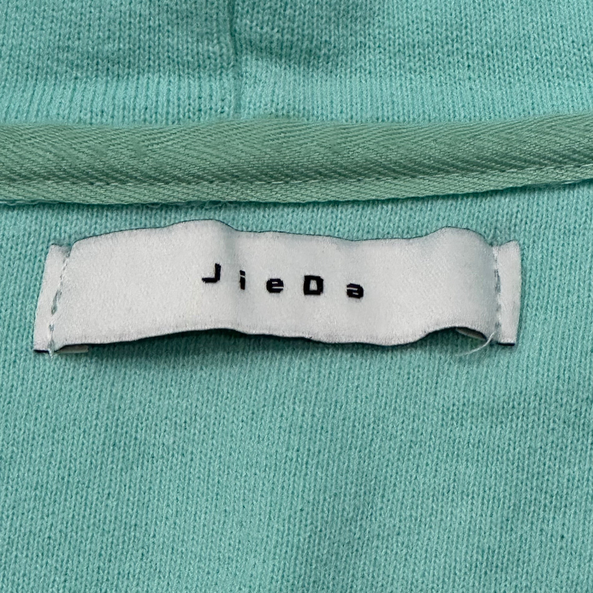 Jieda(ジエダ) PIGMENT SNAP BUTTON HOODIE ピグメント スナップボタン フーディ パーカー Jie-SRN-CT01 2(M程度) ミントグリーン